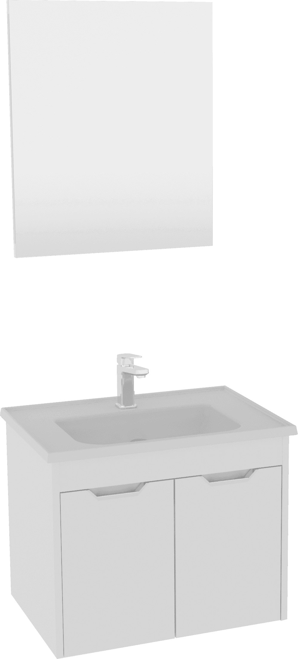 Pavia Washbasin Unit with Cover 65 cm 24PNS432065I by Isvea