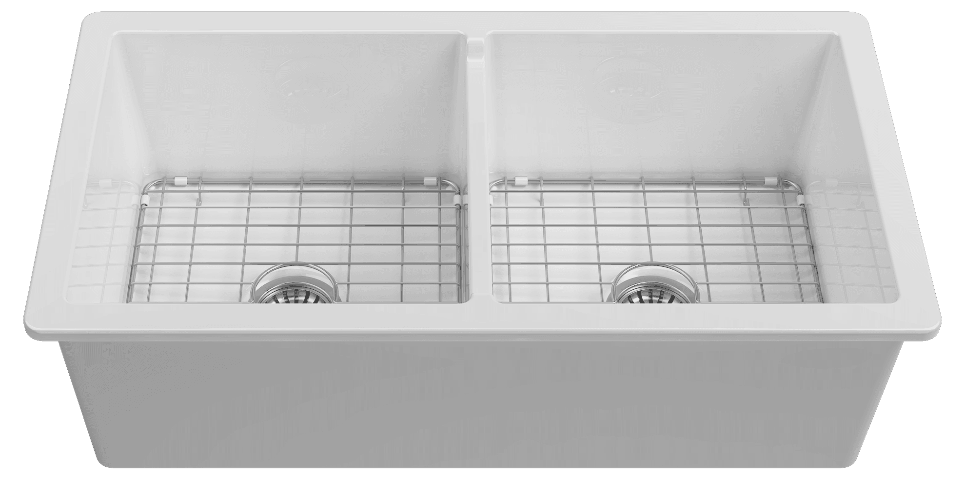 Isvea Palermo Under-Counter Sink Double-Chamber 86 cm 10TRS80284