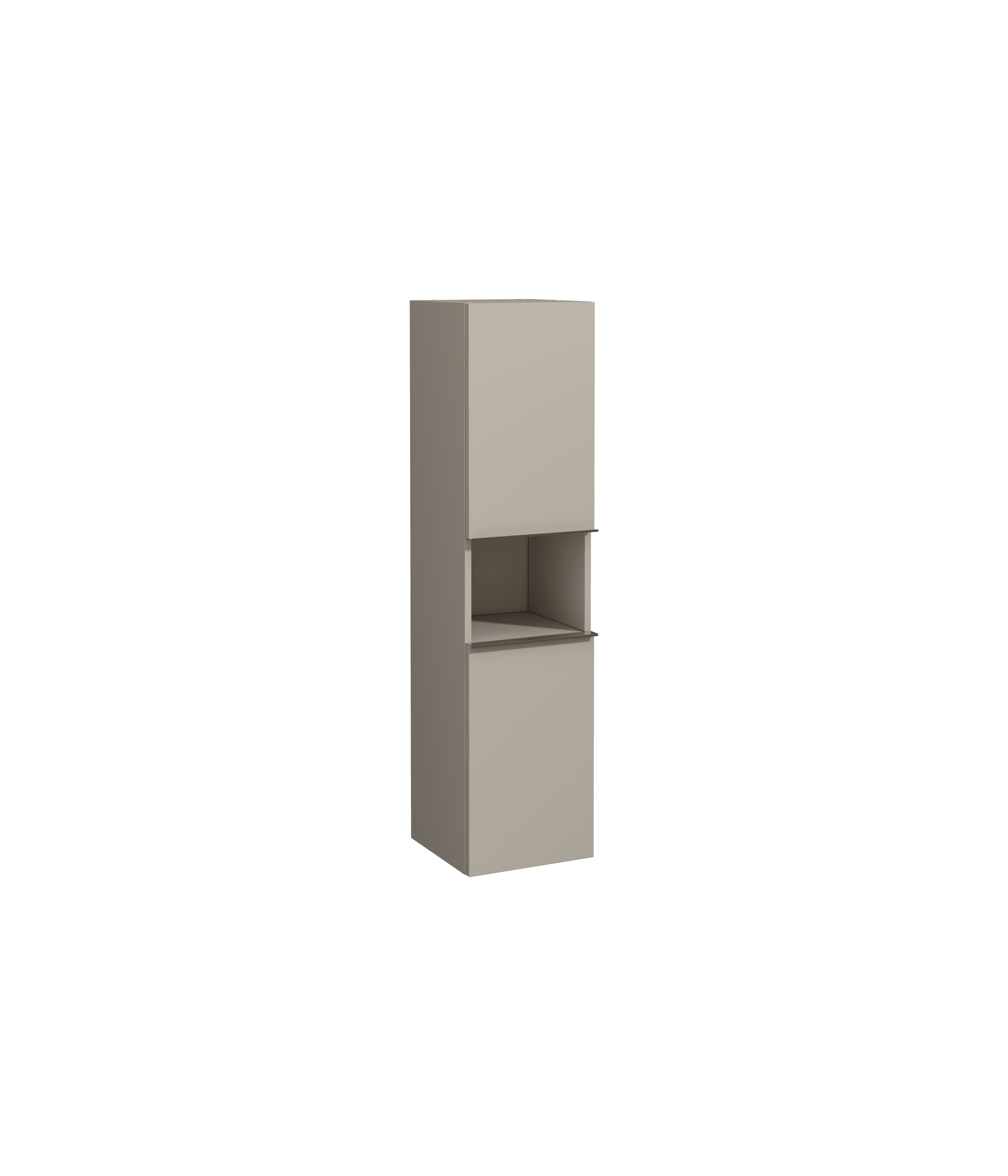 Terni Tall Cabinet with Shelf Ash Gray 35 cm 22TE3022035I by Isvea