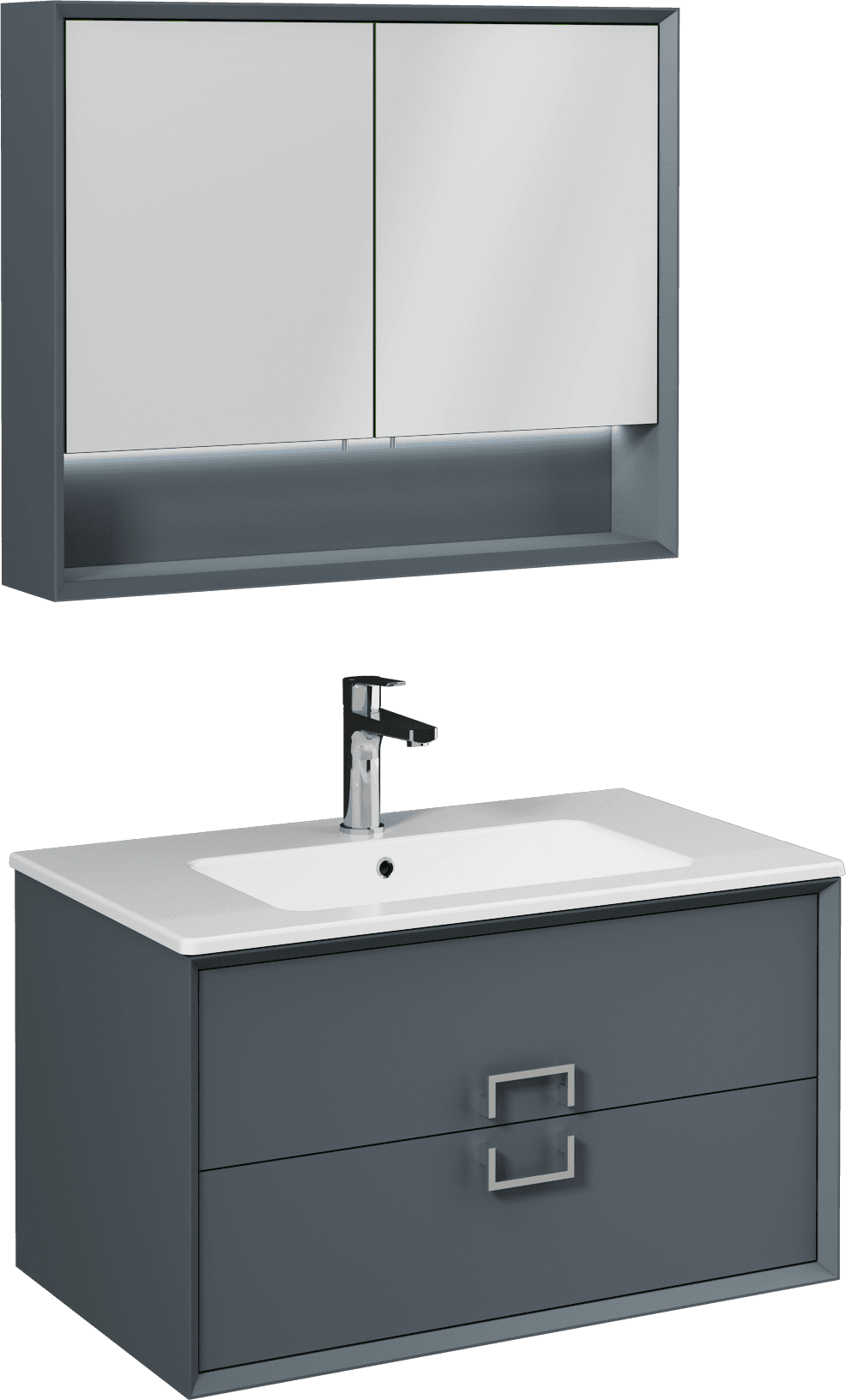 Stepp Washbasin Unit 80 cm 21SPS121080I by Isvea
