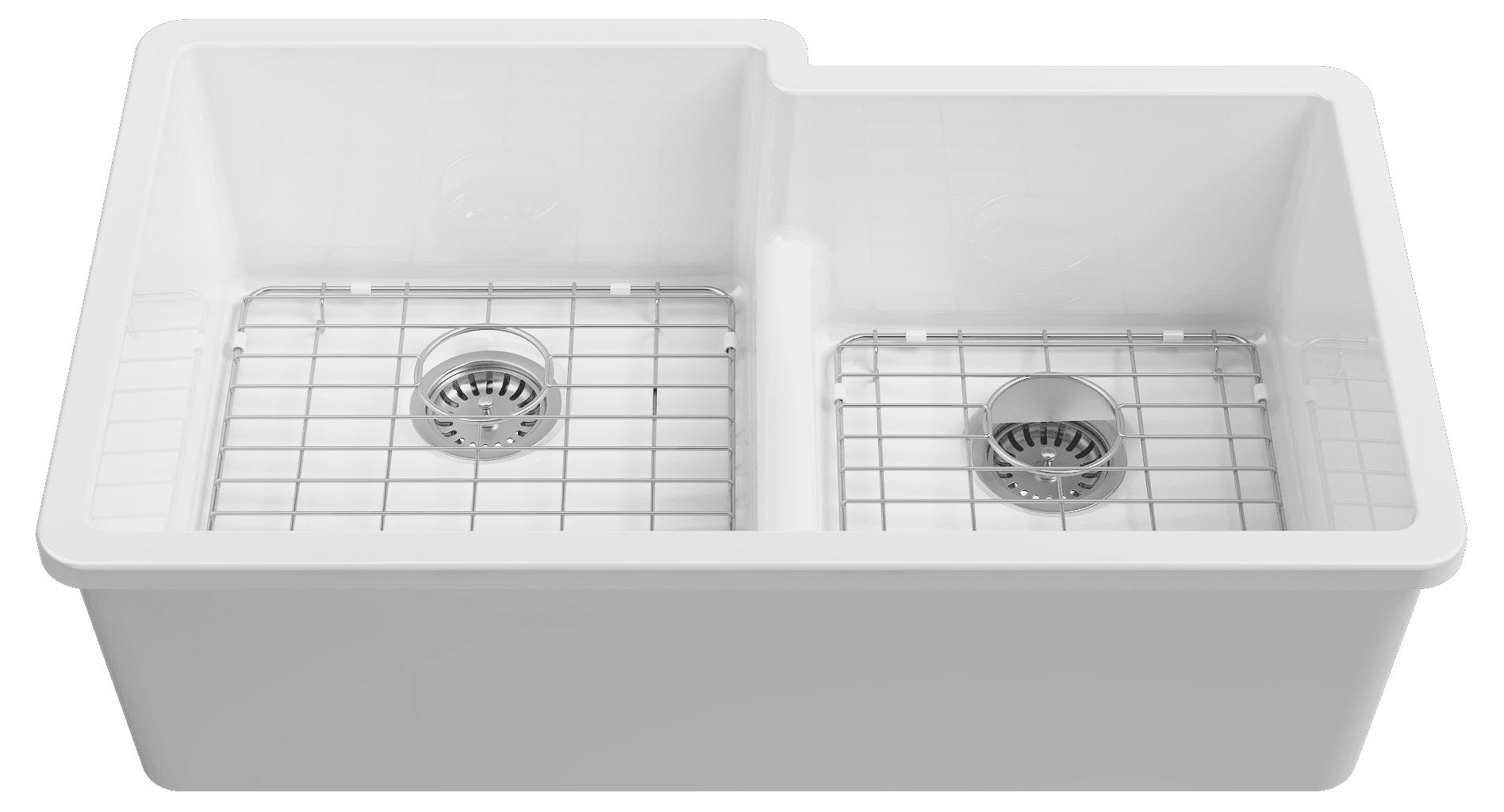 Isvea Padova Under-Counter Sink Double-Chamber 80 cm 10PDS80284