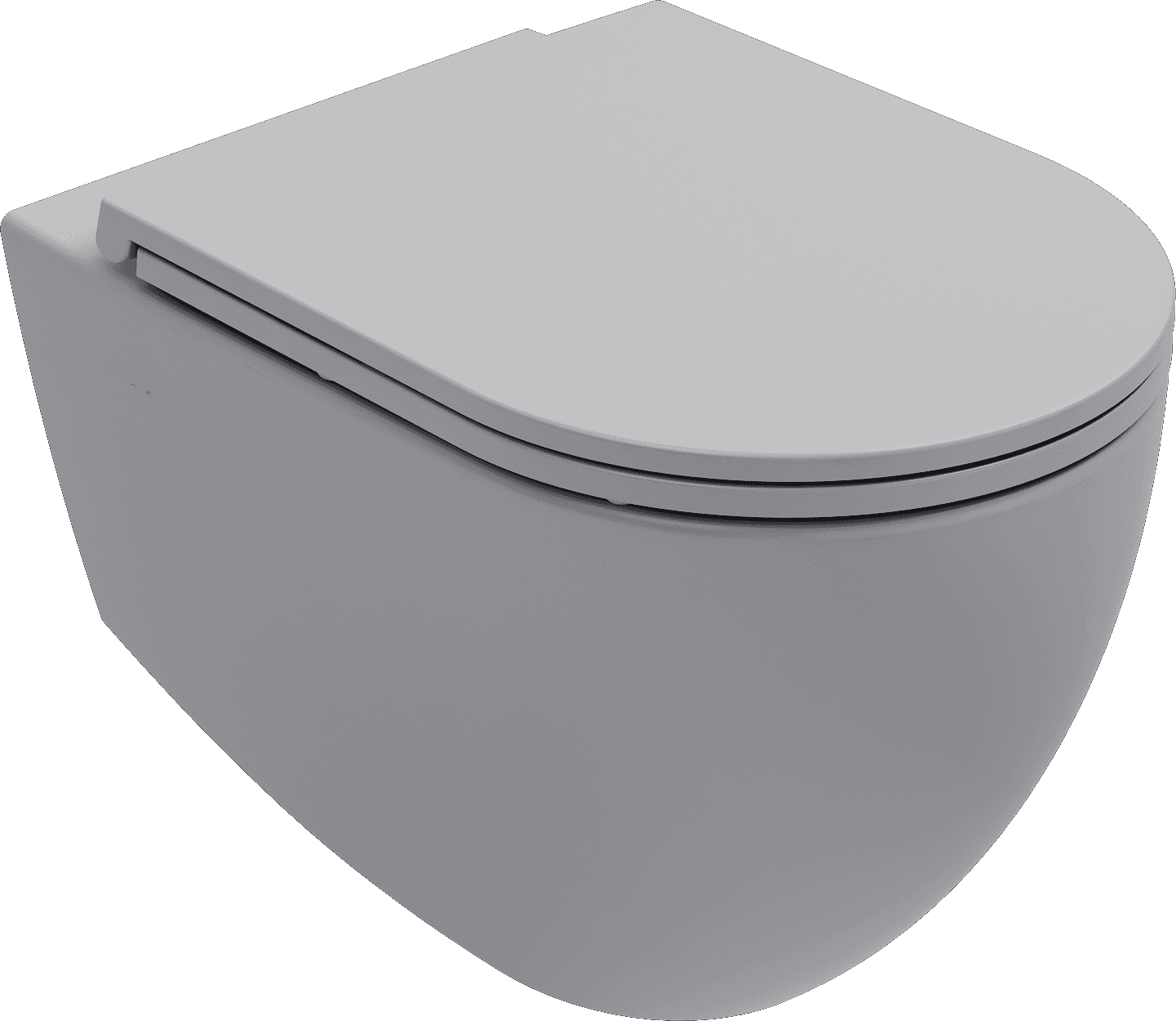 Isvea Infinity Due Wall-Hung Toilet Stone Gray - VORTEX