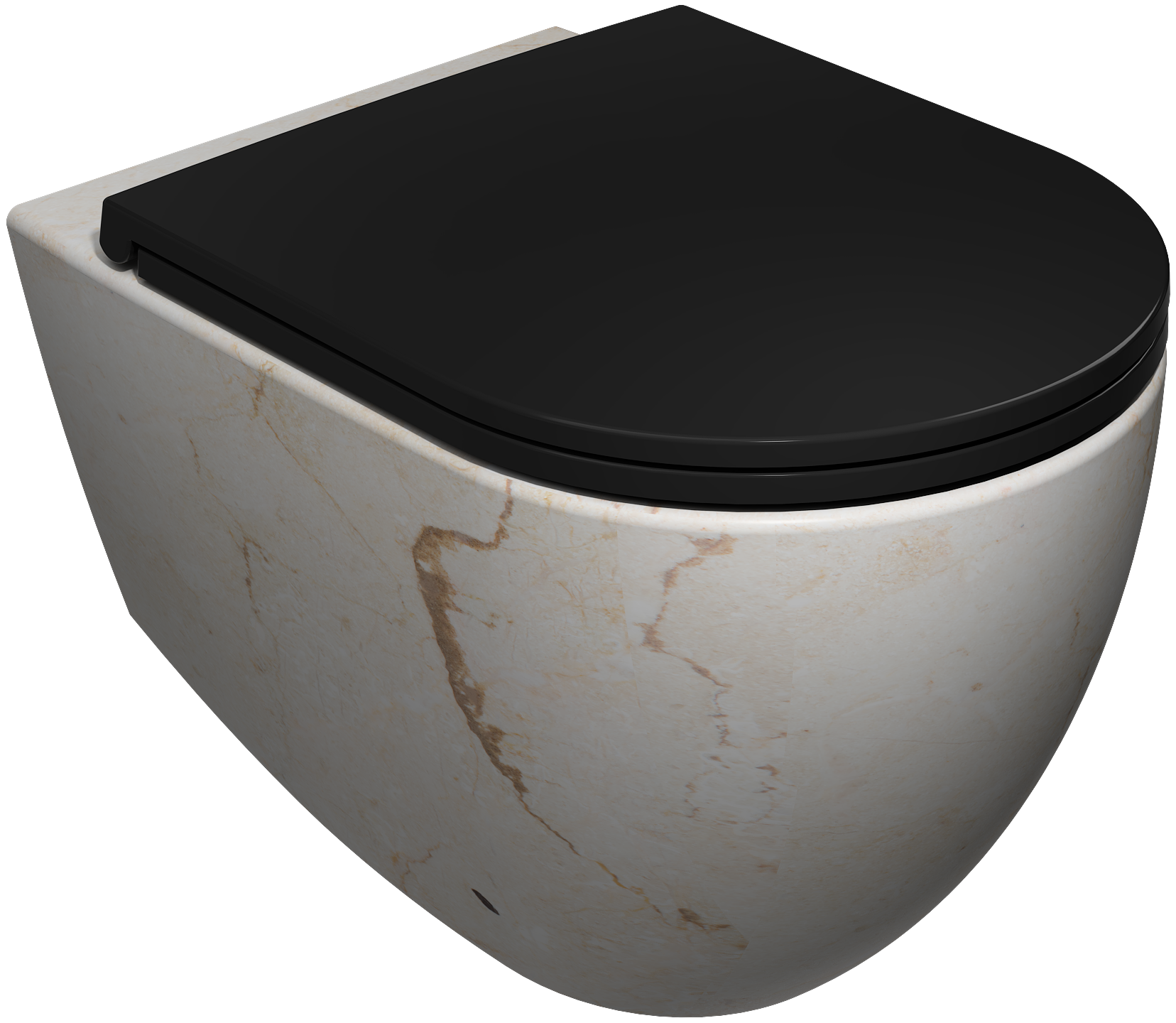 Isvea Infinity Wall-Hung Toilet Travertine - VORTEX