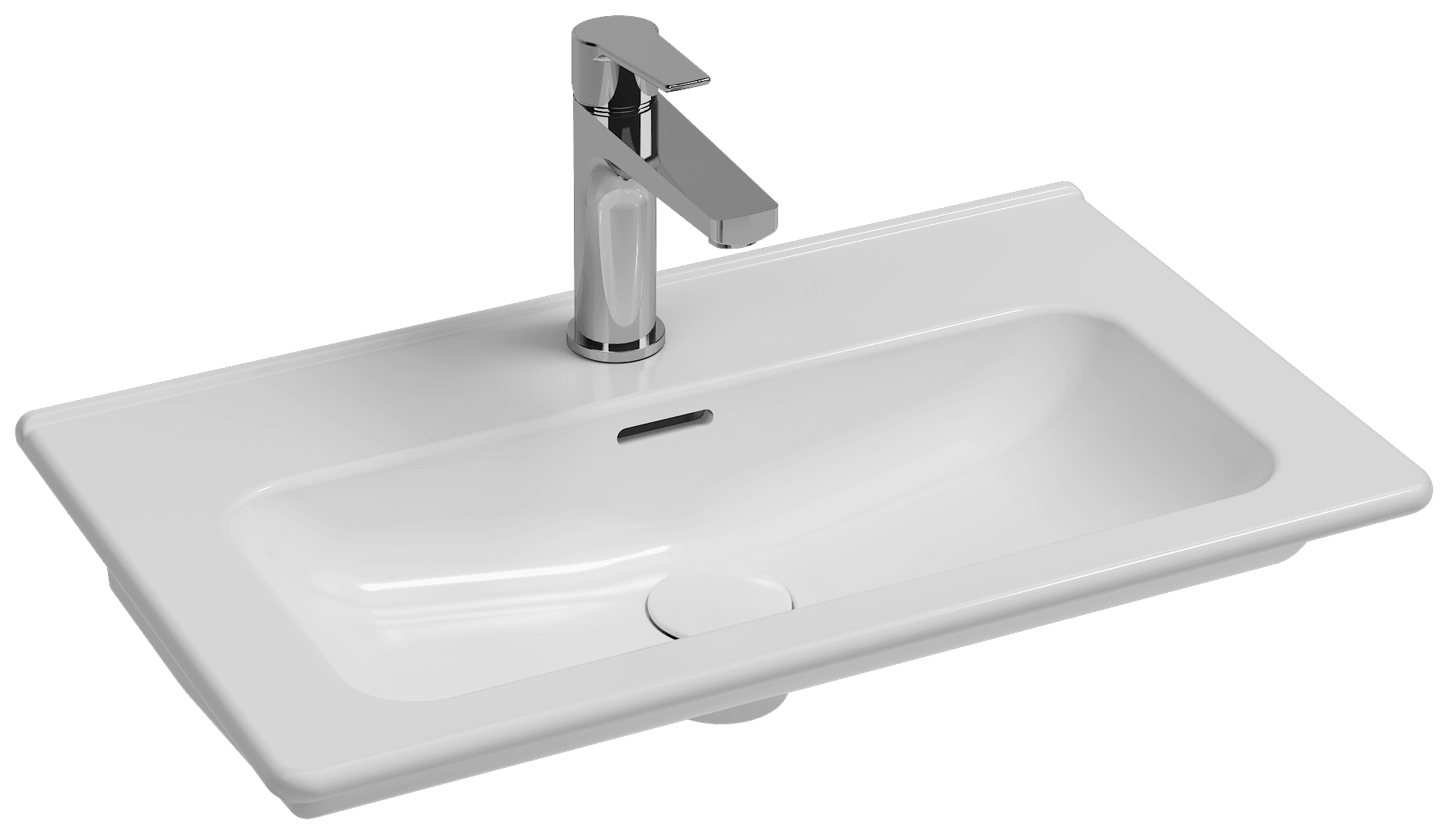 Evo Flat Washbasin 62cm 10SB50062 by Isvea