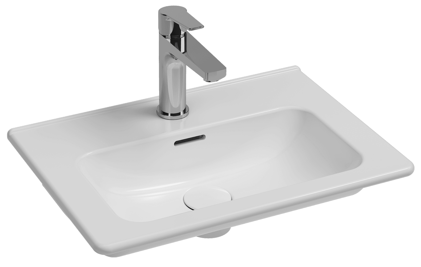 Evo Flat Washbasin 52cm 10SB50052 by Isvea