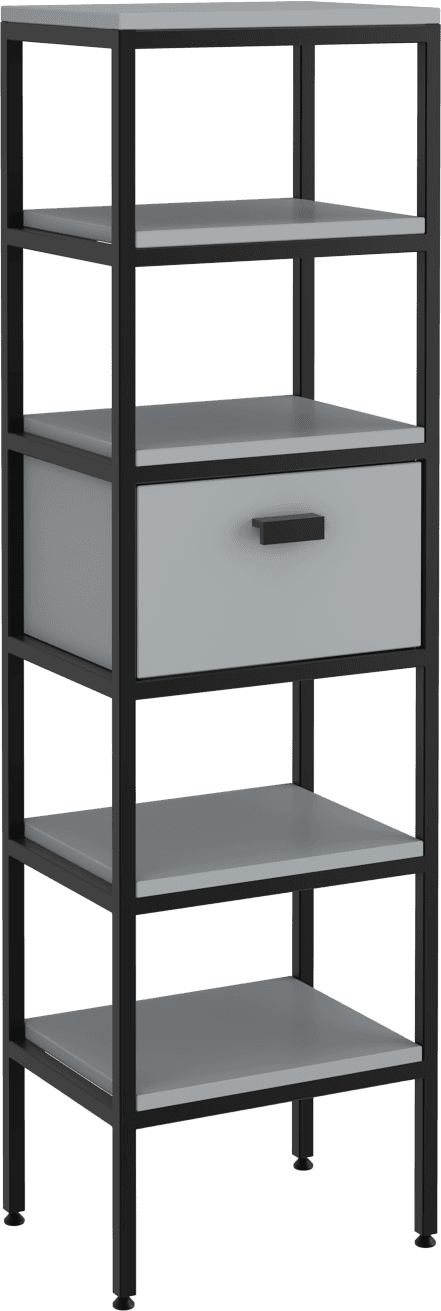 Fermo Tall Cabinet Gray 40 cm 29FR3008040I by Isvea