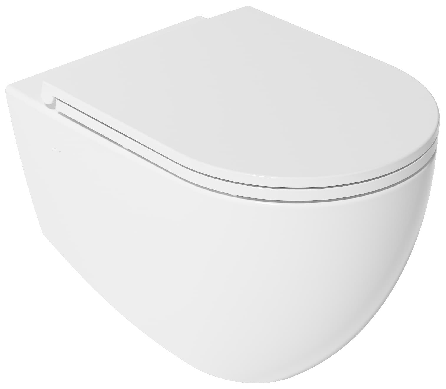 Infinity Due Wall-Hung Toilet - CleaRim Plus 10NF02005 by Isvea