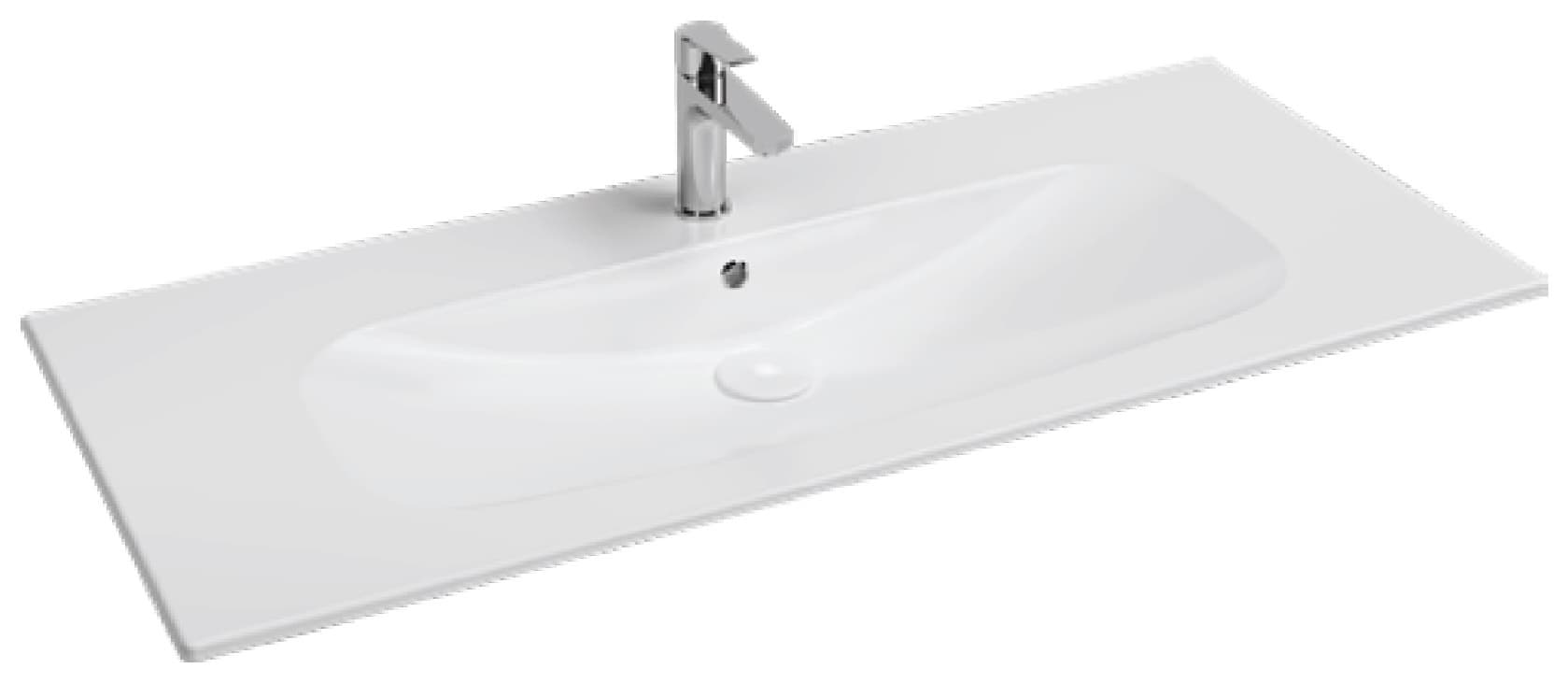 Isvea Infinity Flat Washbasin 101 cm