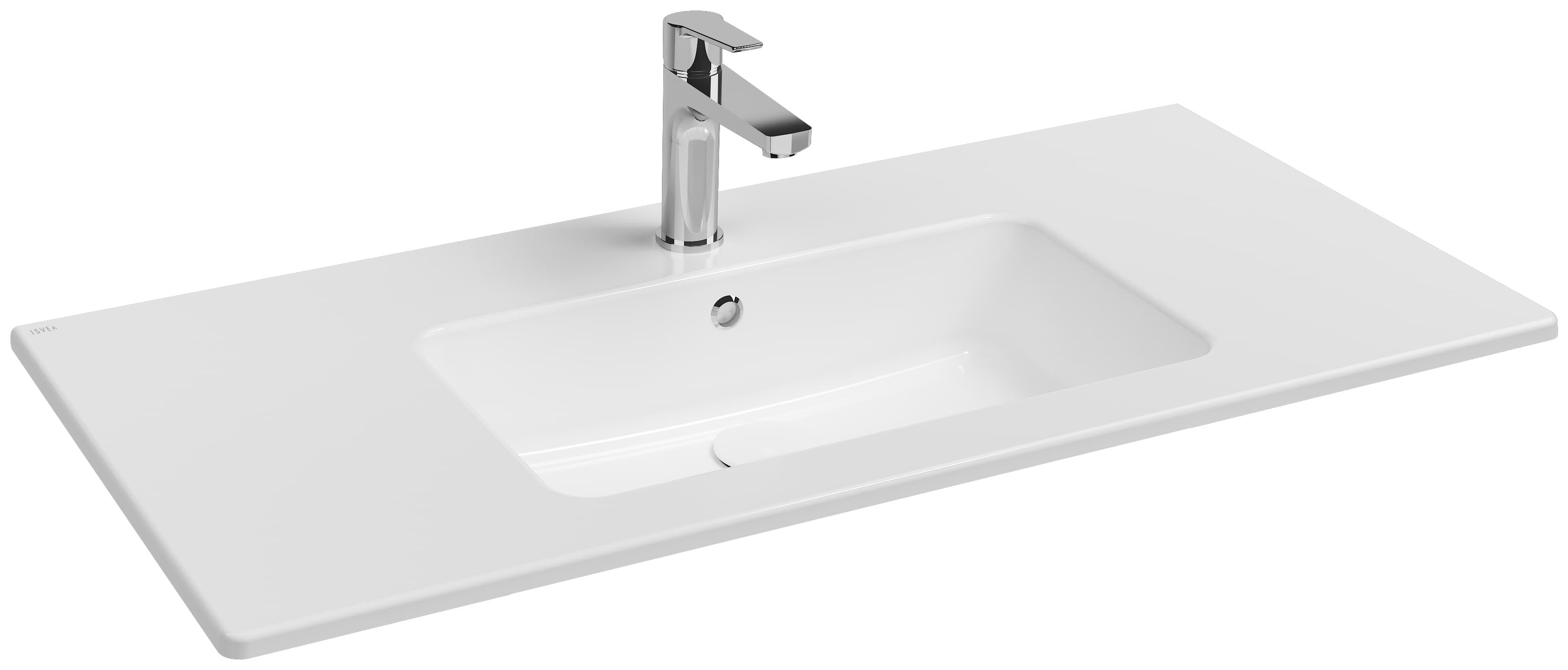 Sistema T Flat Washbasin 101 cm 10SL50101 by Isvea