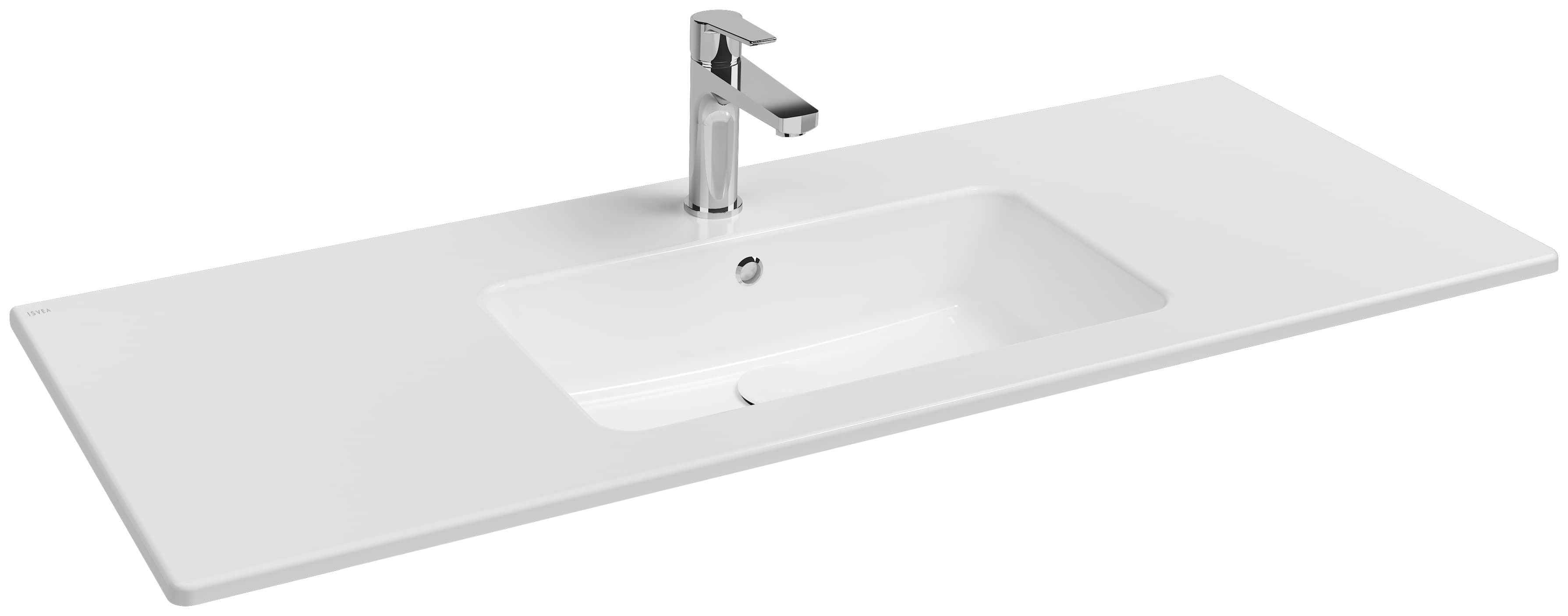 Sistema T Flat Washbasin 121 cm 10SL51121 by Isvea