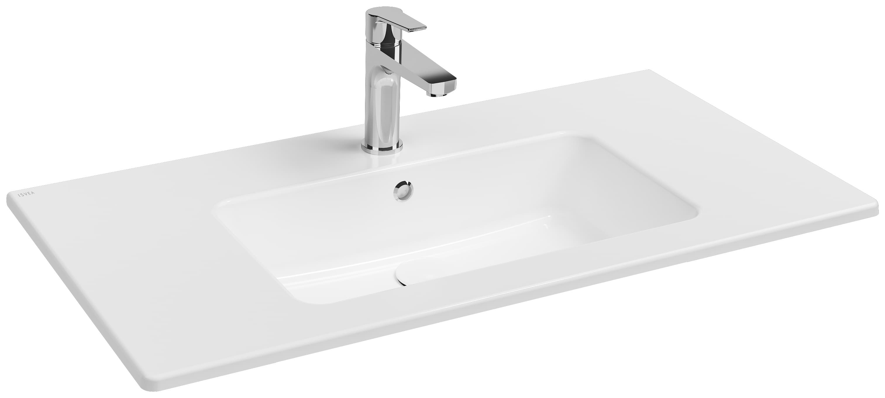 Sistema T Flat Washbasin 91 cm 10SL50091 by Isvea