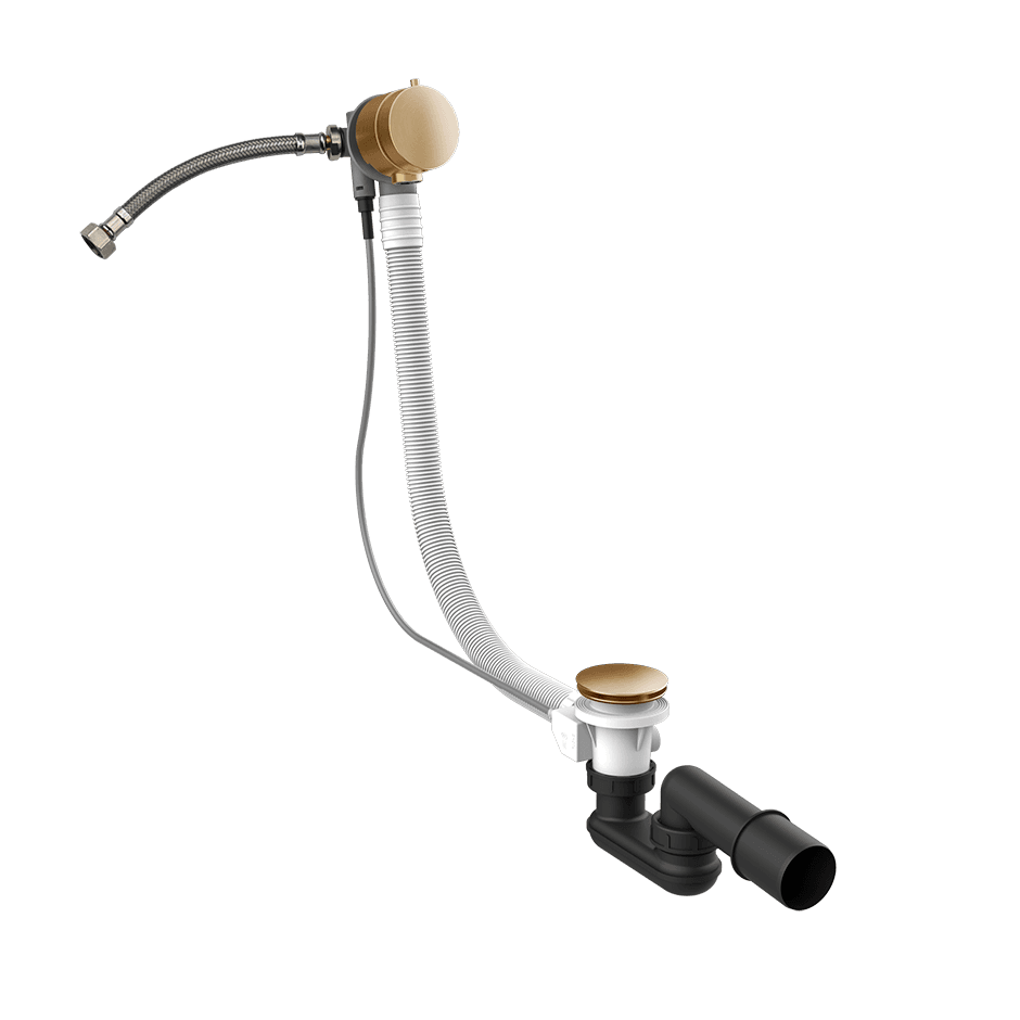 Gessi Column Bath Waste 01080 in Warm Bronze Br. Pvd