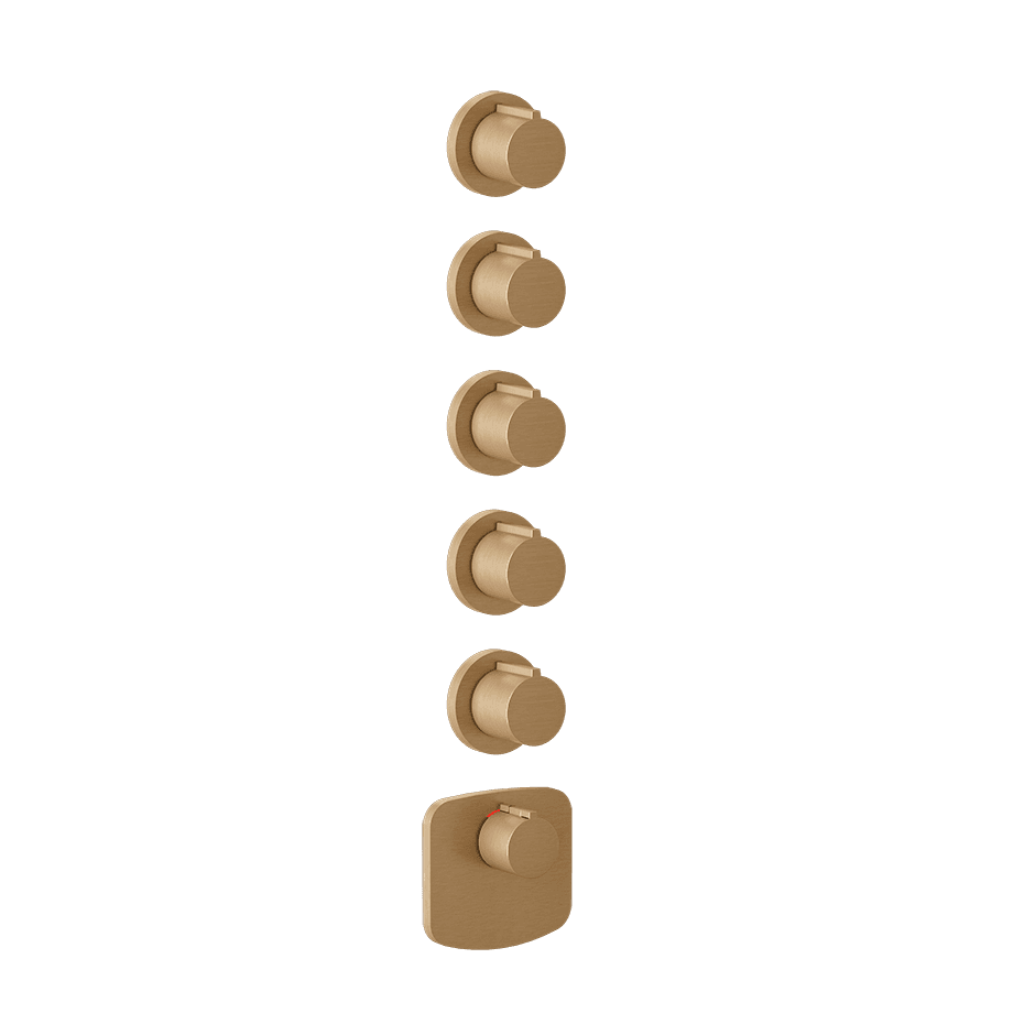 Gessi Shower Mixer 43240 in Warm Bronze Br. Pvd
