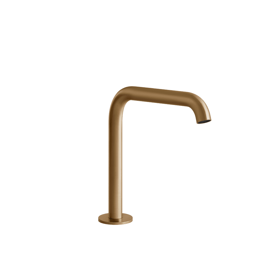 Gessi Basin Spout 54091 in Warm Bronze Br. Pvd