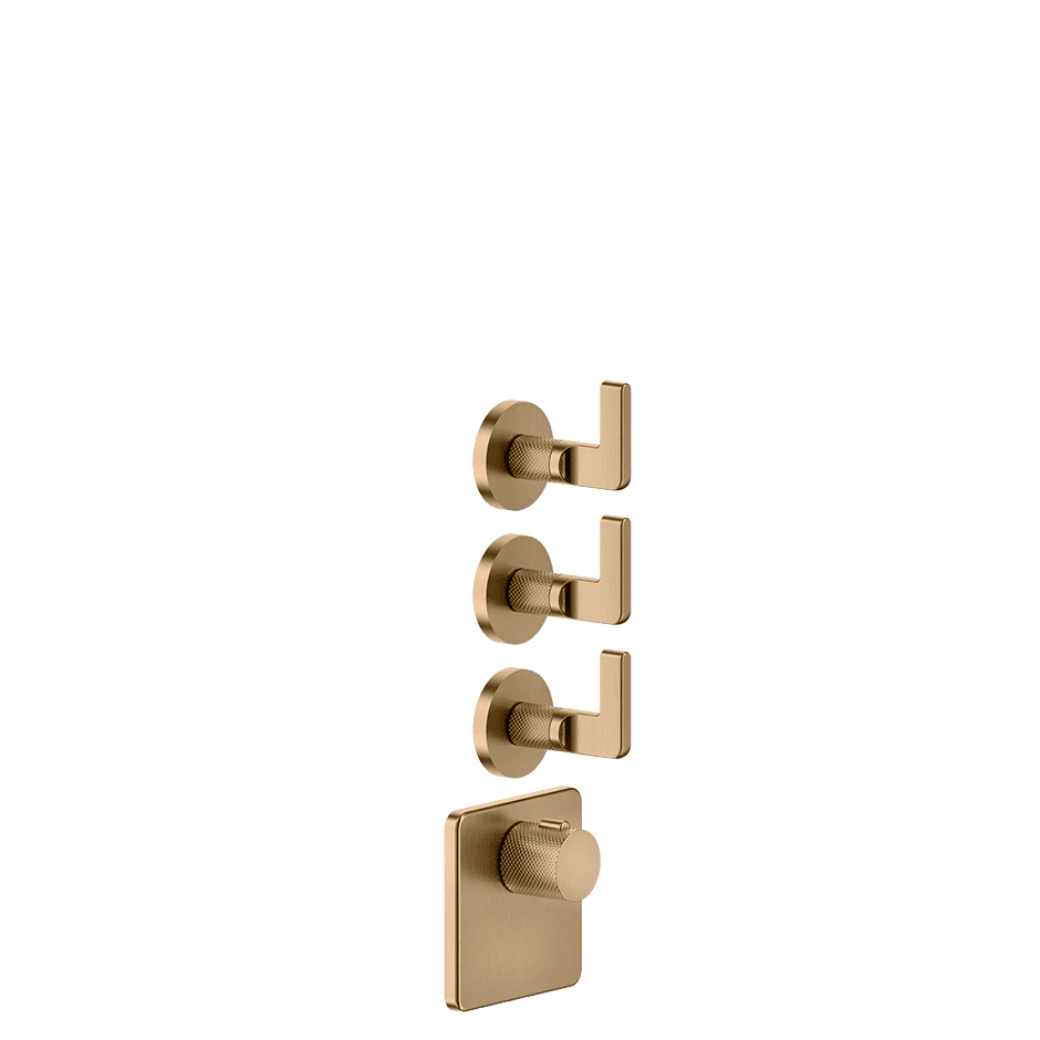 Gessi Shower Mixer 58216 in Warm Bronze Br. Pvd