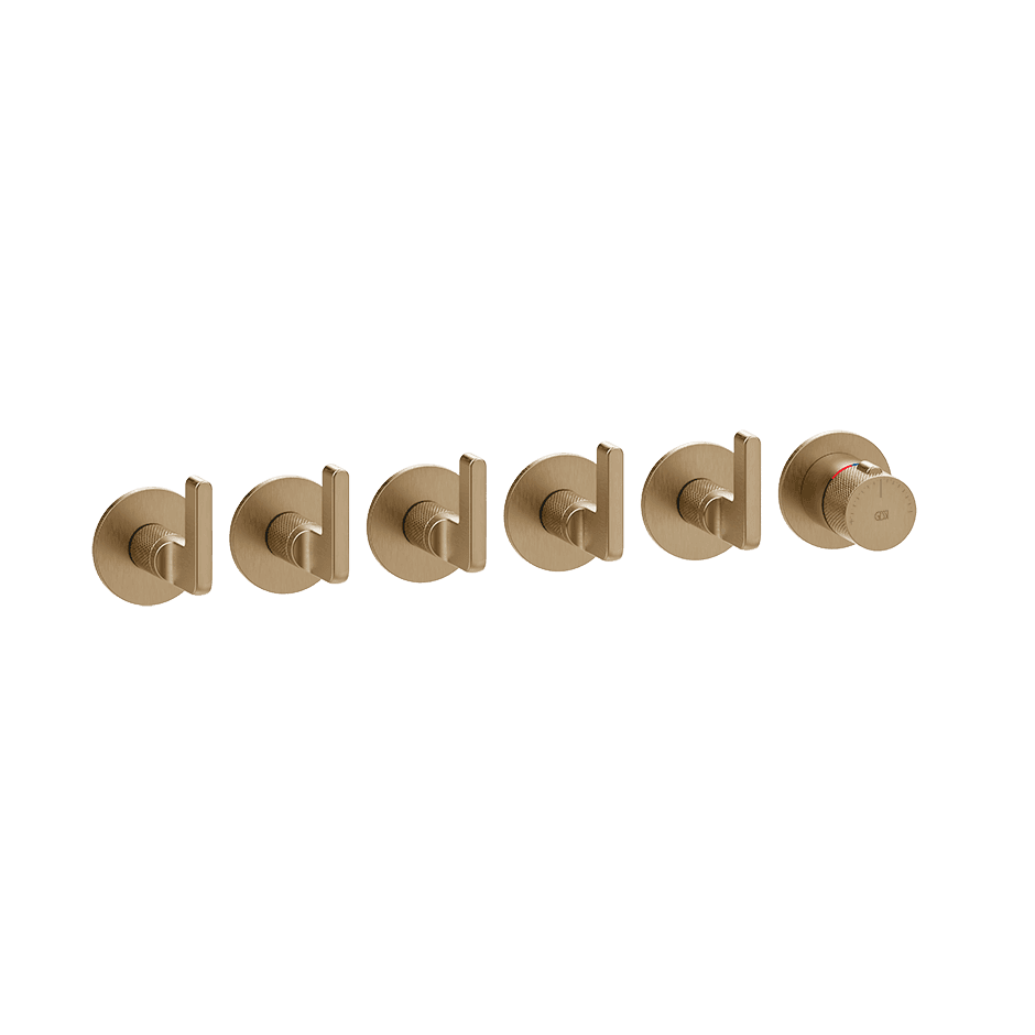 Gessi Shower Mixer 58340 in Warm Bronze Br. Pvd
