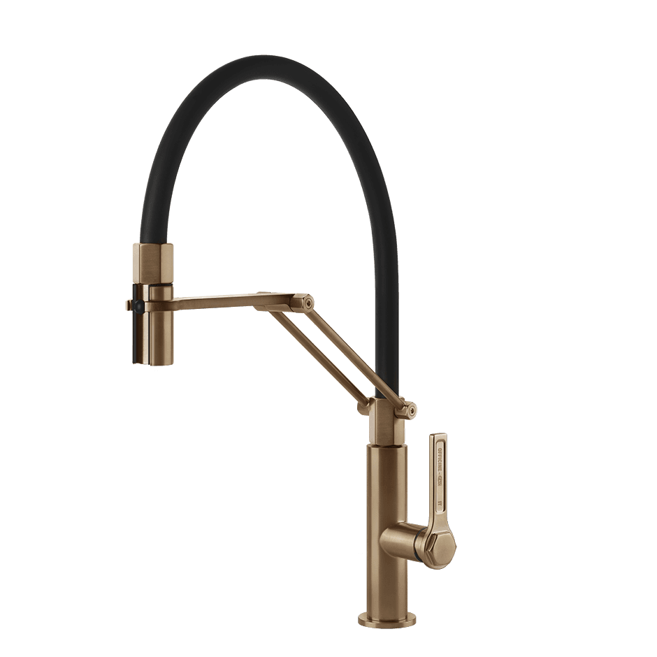 Gessi Sink Mixer 60055 in Warm Bronze Br. Pvd