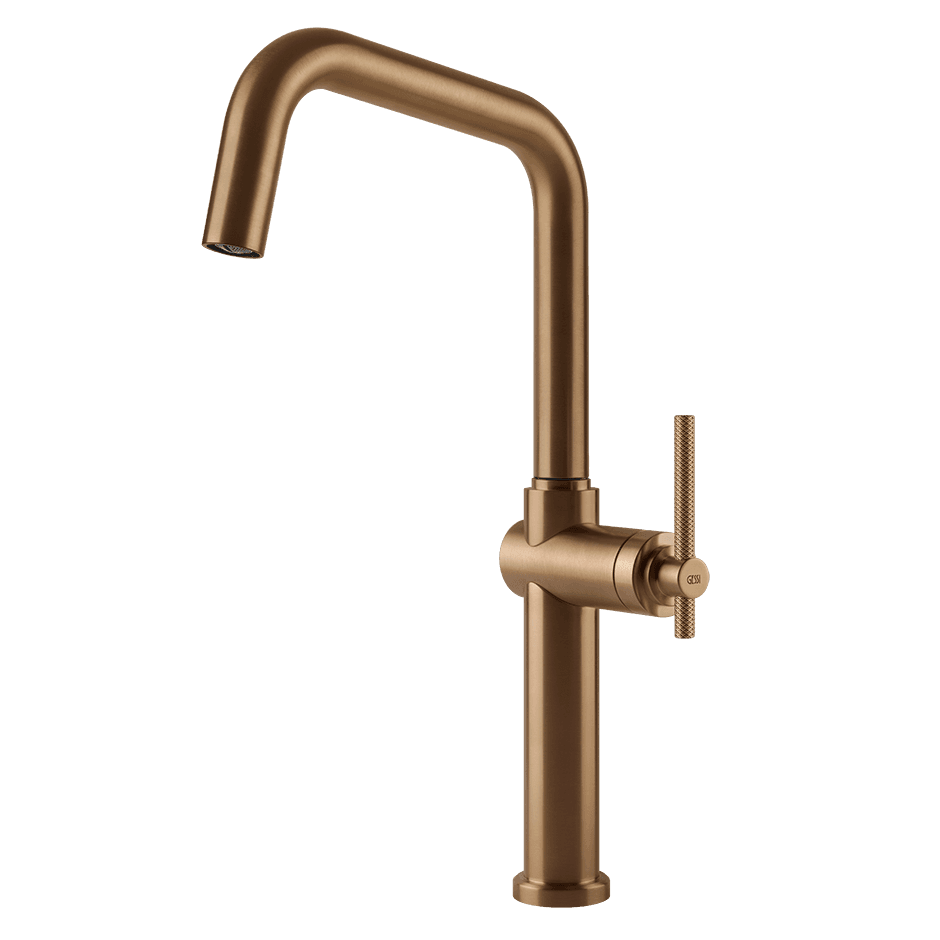 Gessi Sink Mixer 60650 in Warm Bronze Br. Pvd