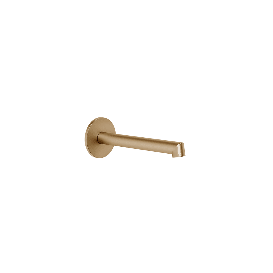 Gessi Basin Spout 63403 in Warm Bronze Br. Pvd