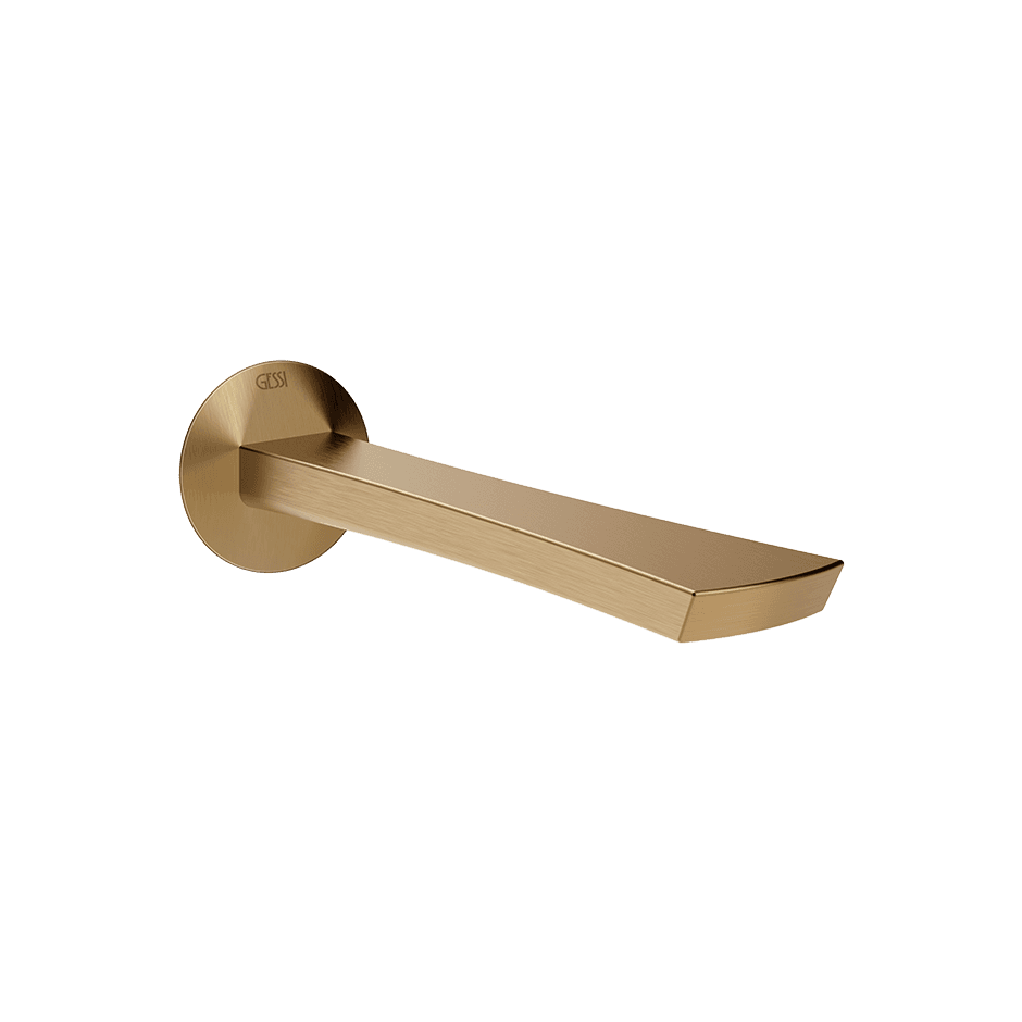 Gessi Basin Spout 72102 in Warm Bronze Br. Pvd