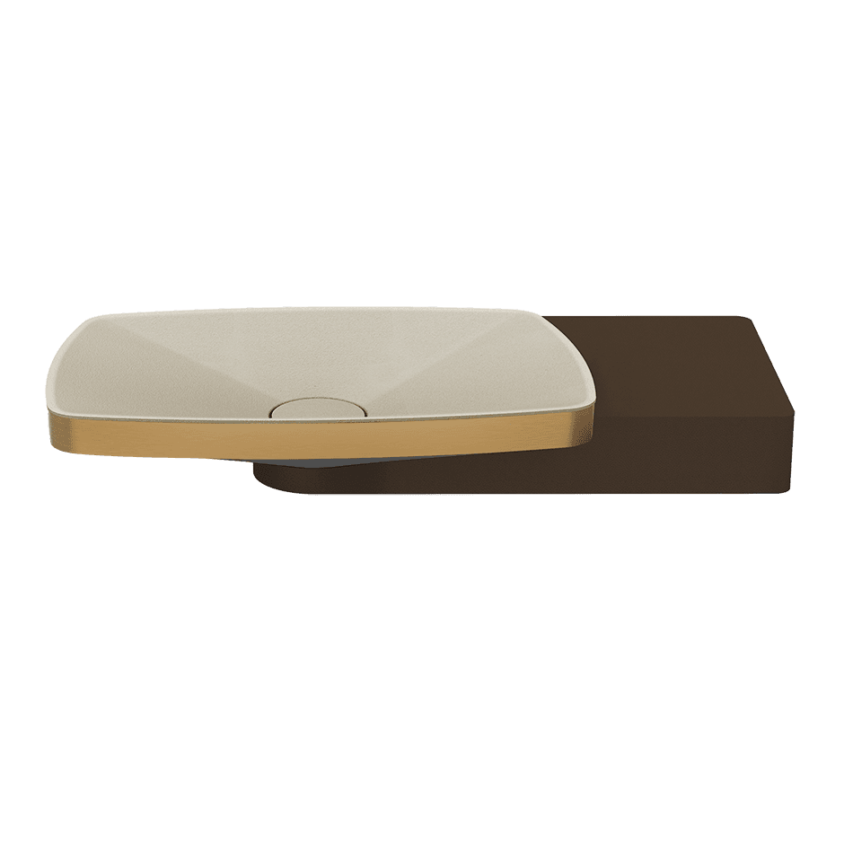Gessi Washbasin 77614 in Warm Bronze Br. Pvd