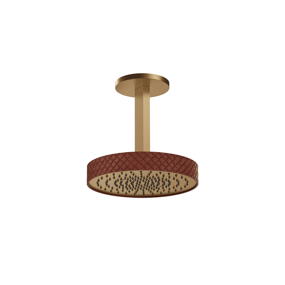 Gessi Showerhead 78252 in Red Cherry/Warm Bronze Br. Pvd