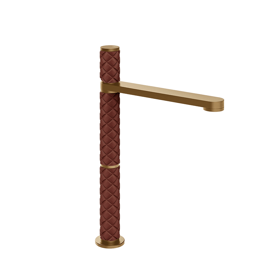 Gessi Washbasin Mixer 78253 in Red Cherry/Warm Bronze Br. Pvd