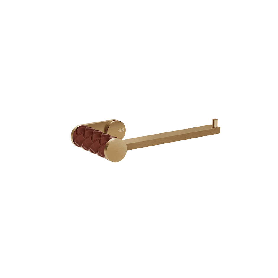 Gessi Paper Roll Holder 78655 in Red Cherry/Warm Bronze Br. Pvd