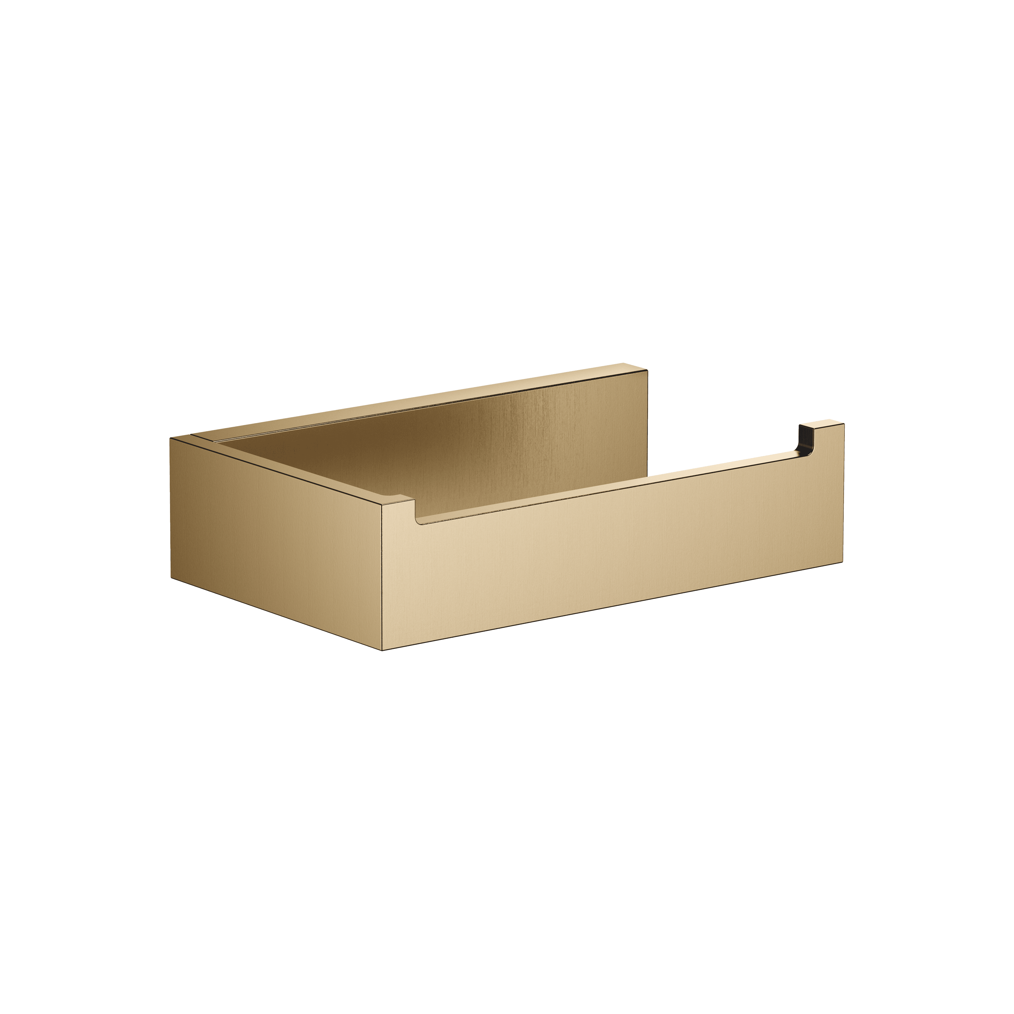 Tissue holder without cover in Brushed Dark Brass (PVD)