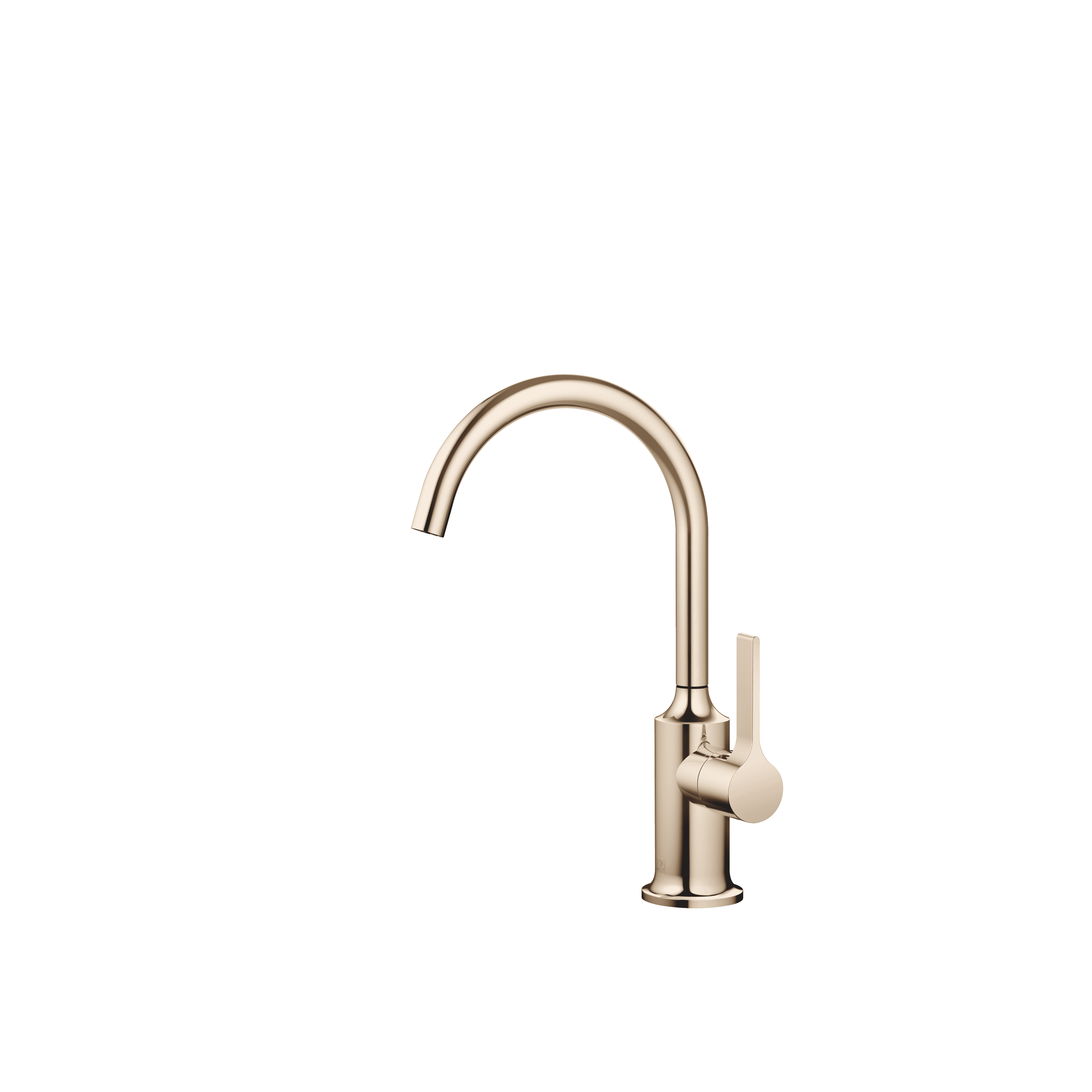 VAIA Single-lever basin mixer without pop-up waste in Champagne (22kt Gold)
