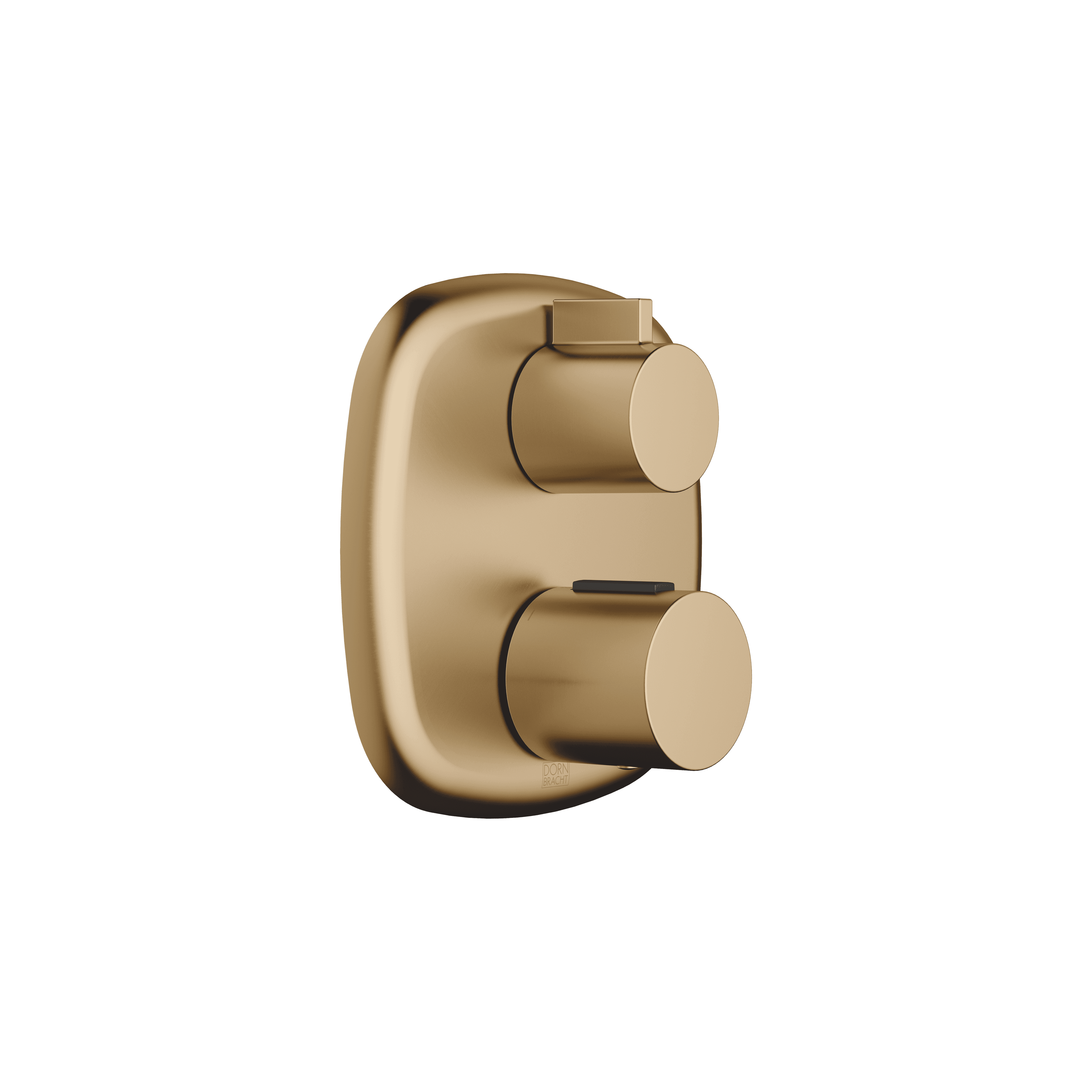COYA Concealed thermostat with one function volume control in Brushed Dark Brass (PVD)