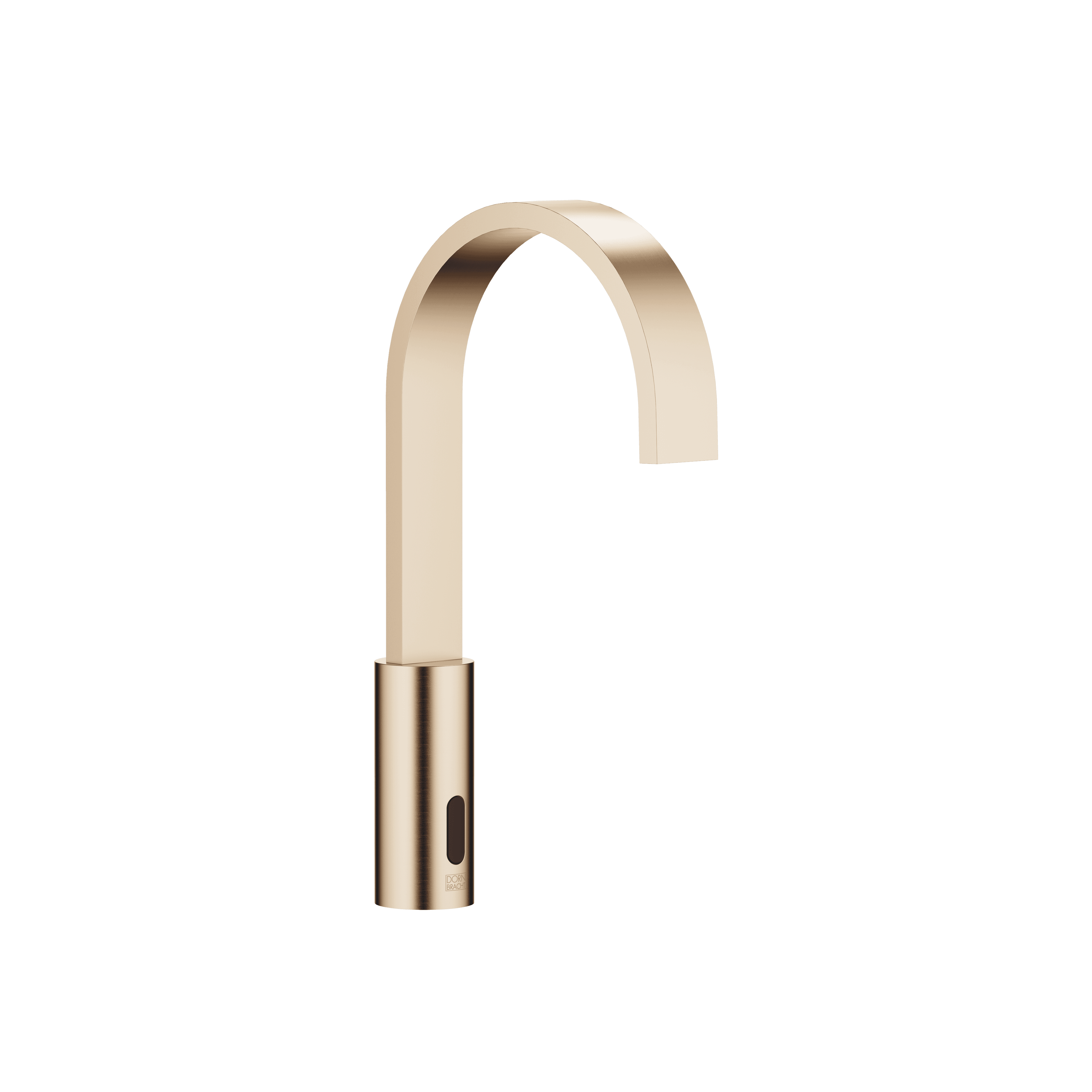 MEM Touchfree Washstand fitting with electronic opening and closing function without pop-up waste in Brushed Light Gold (PVD)