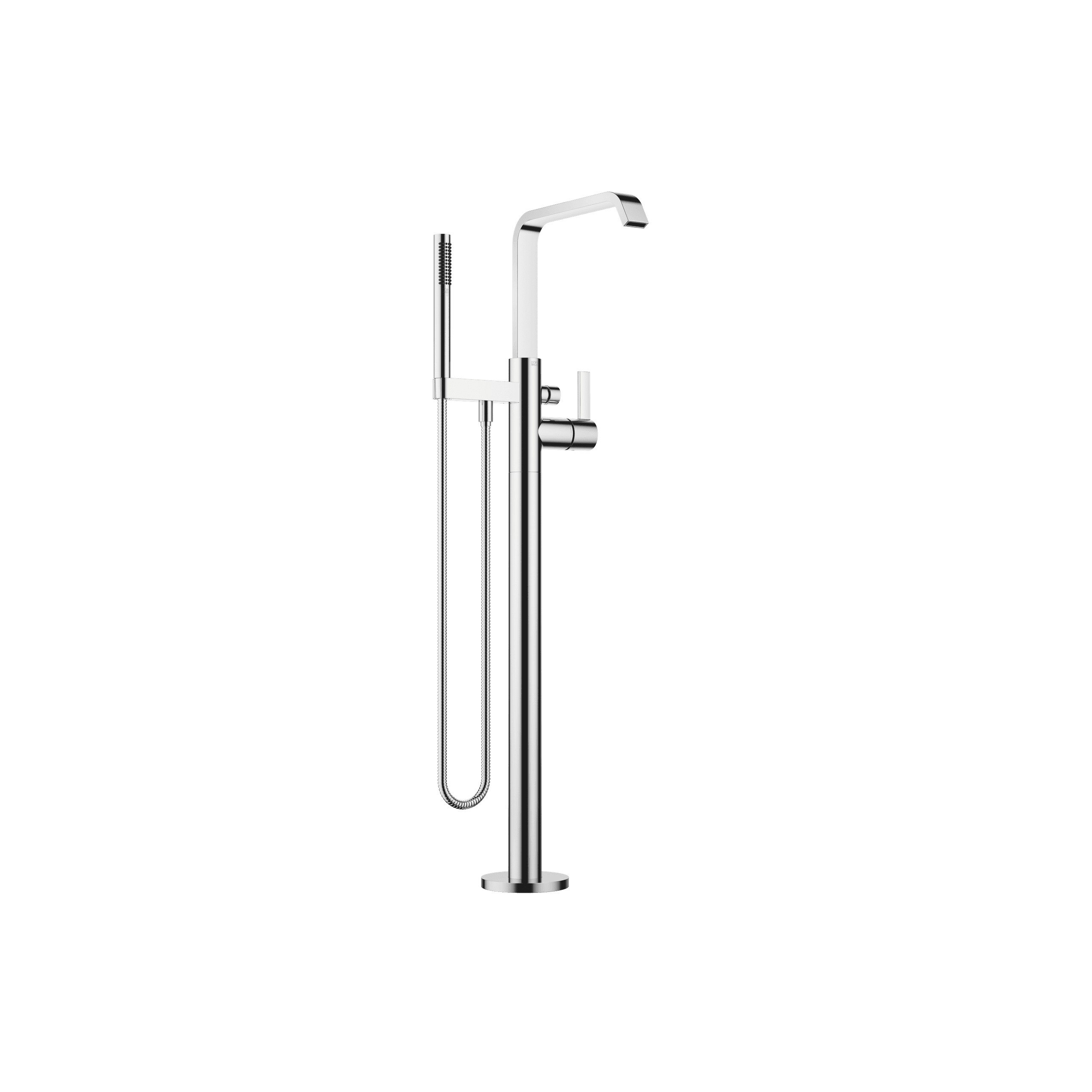 Dornbracht IMO Single-lever bath mixer with stand pipe for free-standing assembly with hand shower set