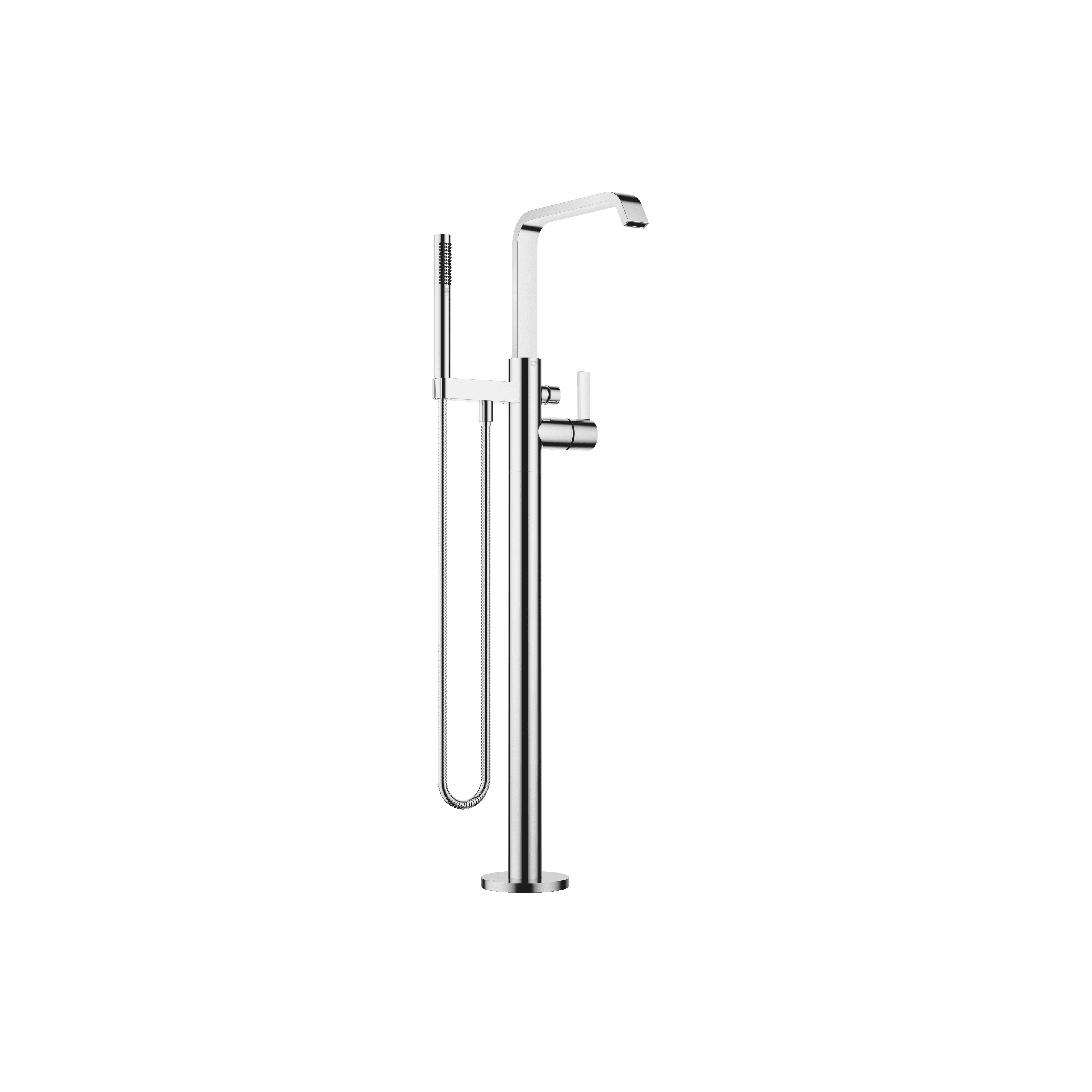 IMO Single-lever bath mixer with stand pipe for free-standing assembly with hand shower set