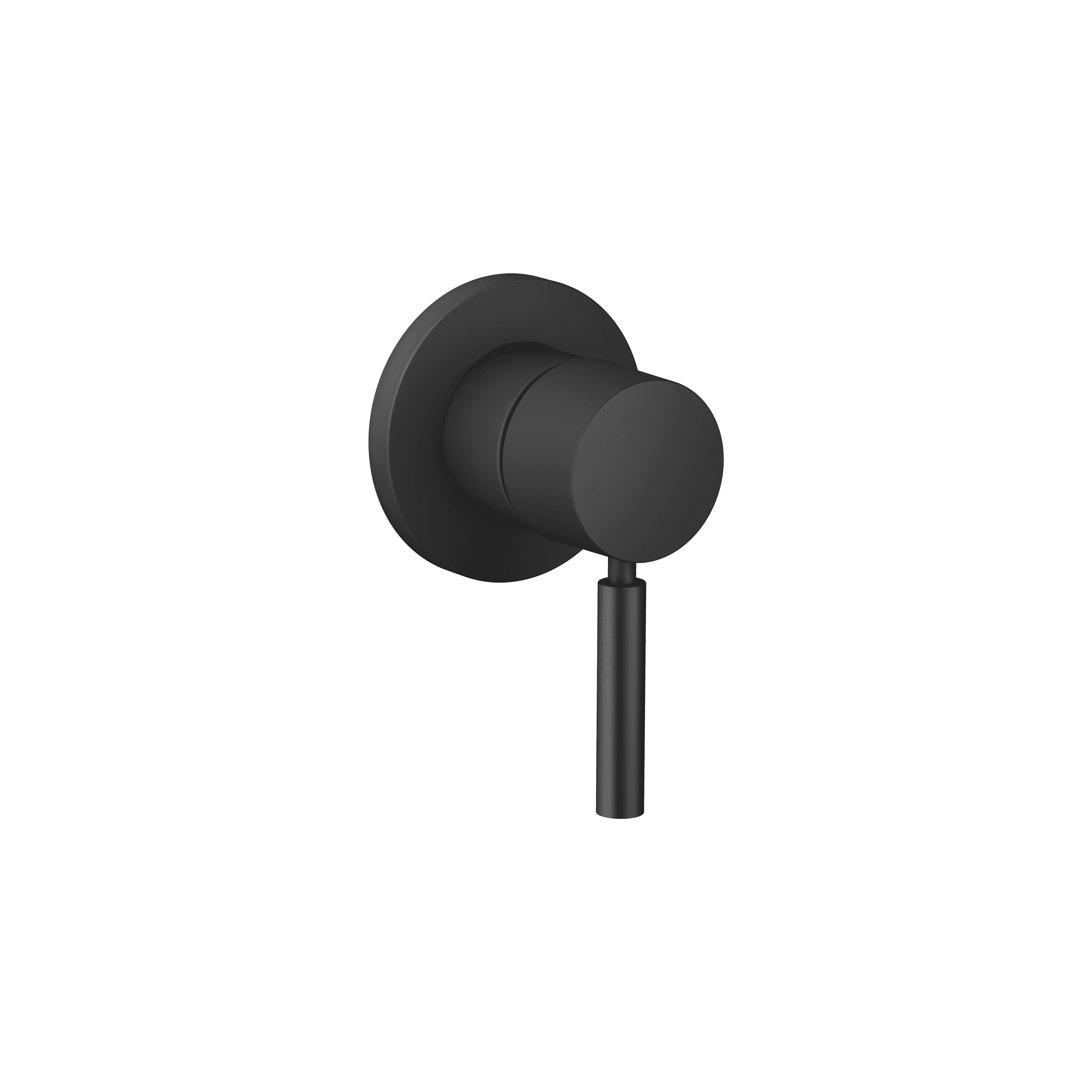 Concealed single-lever mixer with cover plate in Matte Black