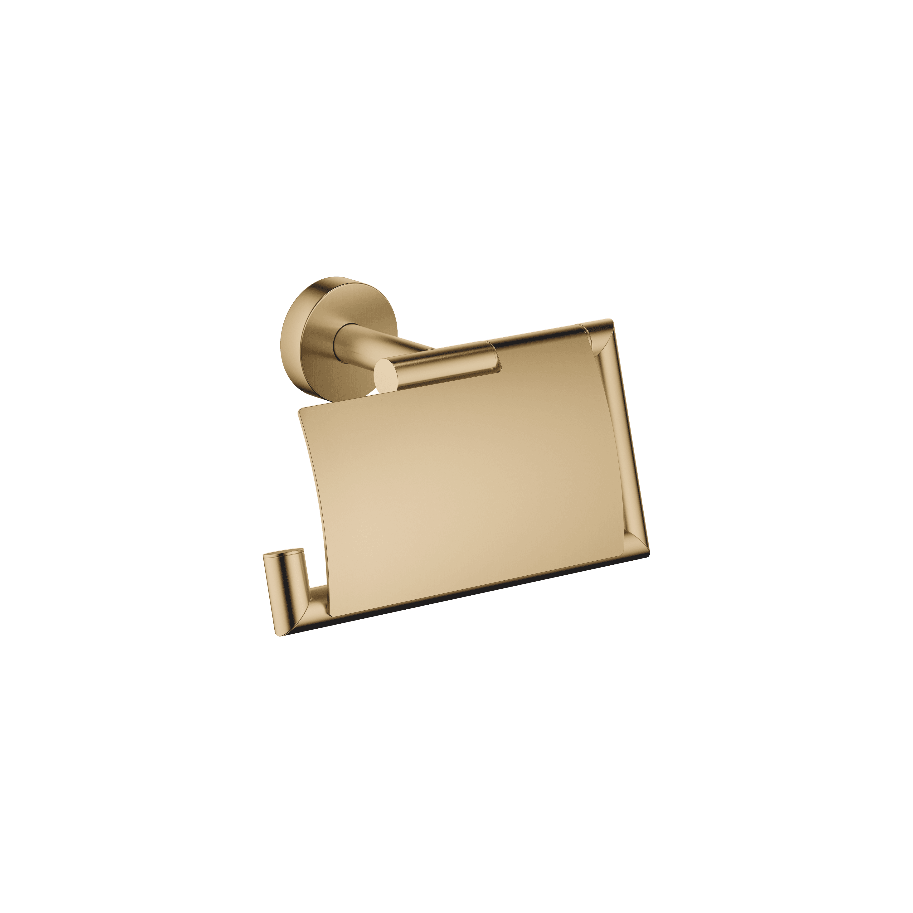 Tissue holder with cover in Brushed Dark Brass (PVD)