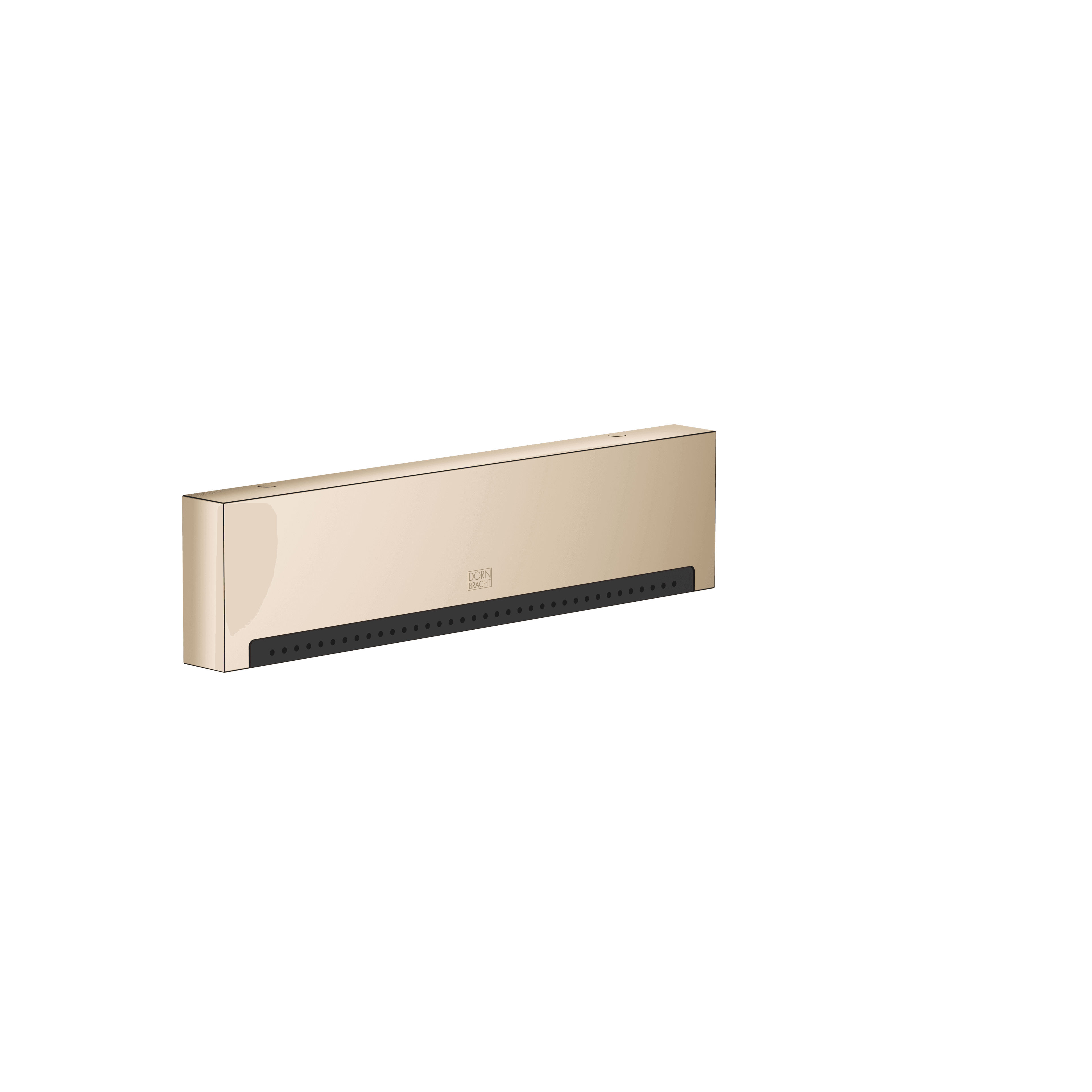 WATER FALL Cascade spout with individual jets for wall mounting in Champagne (22kt Gold)