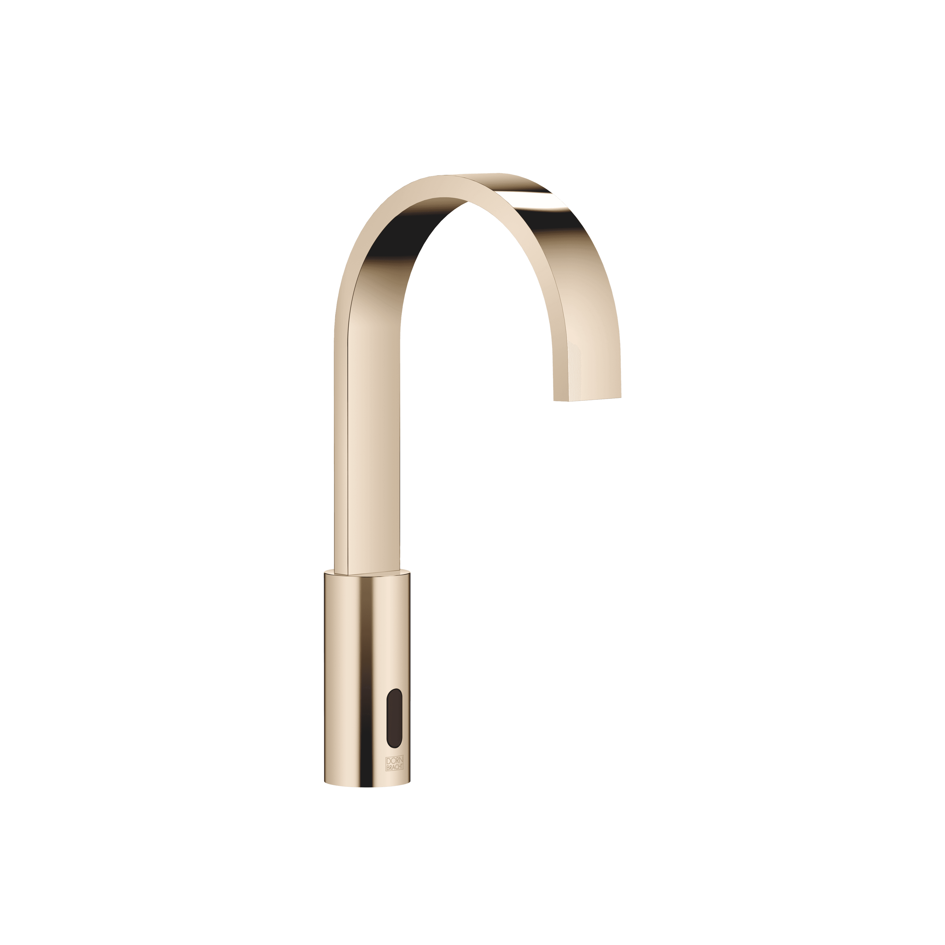 MEM Touchfree Washstand fitting with electronic opening and closing function without pop-up waste in Champagne (22kt Gold)