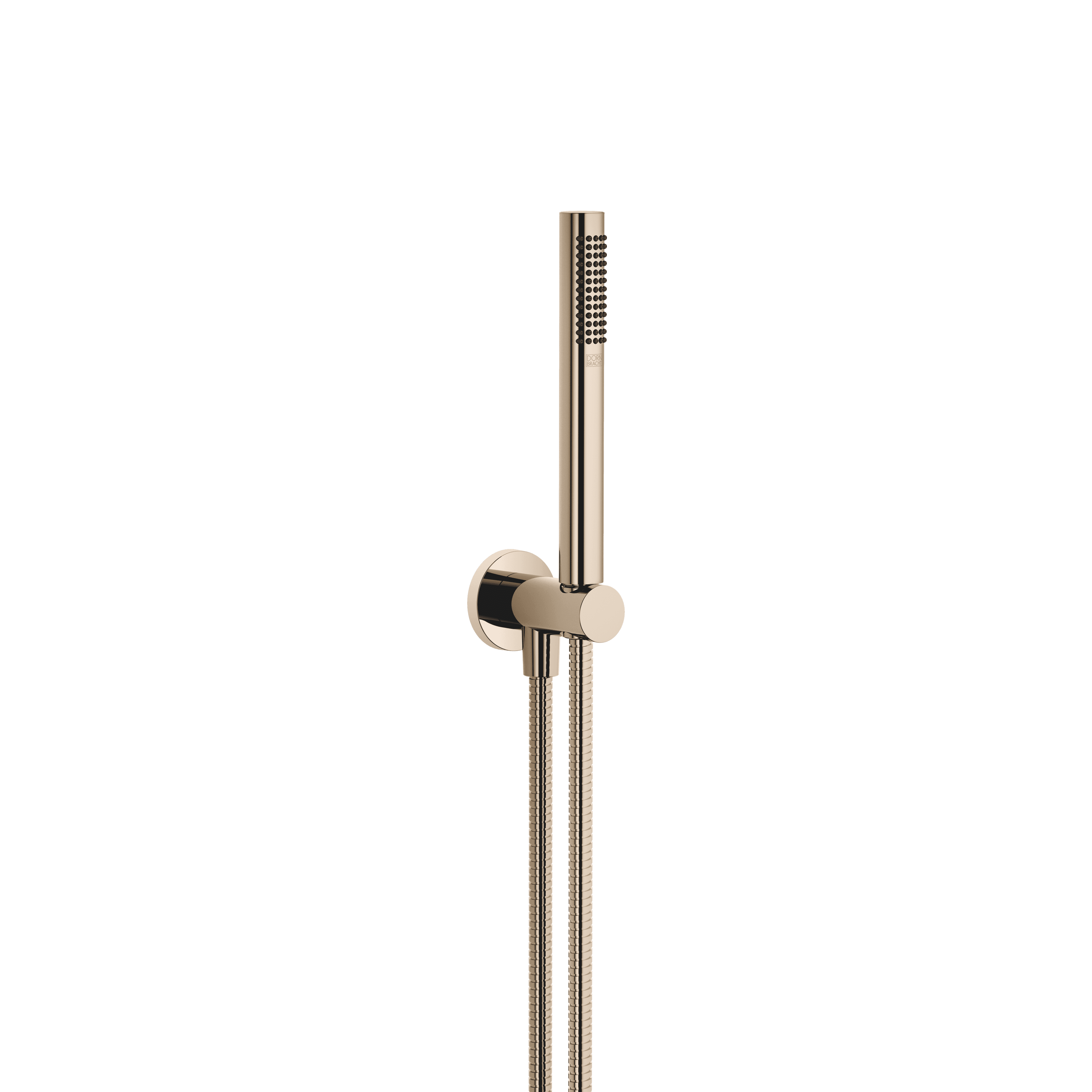 Hand shower set with integrated shower holder in Light Gold (PVD)