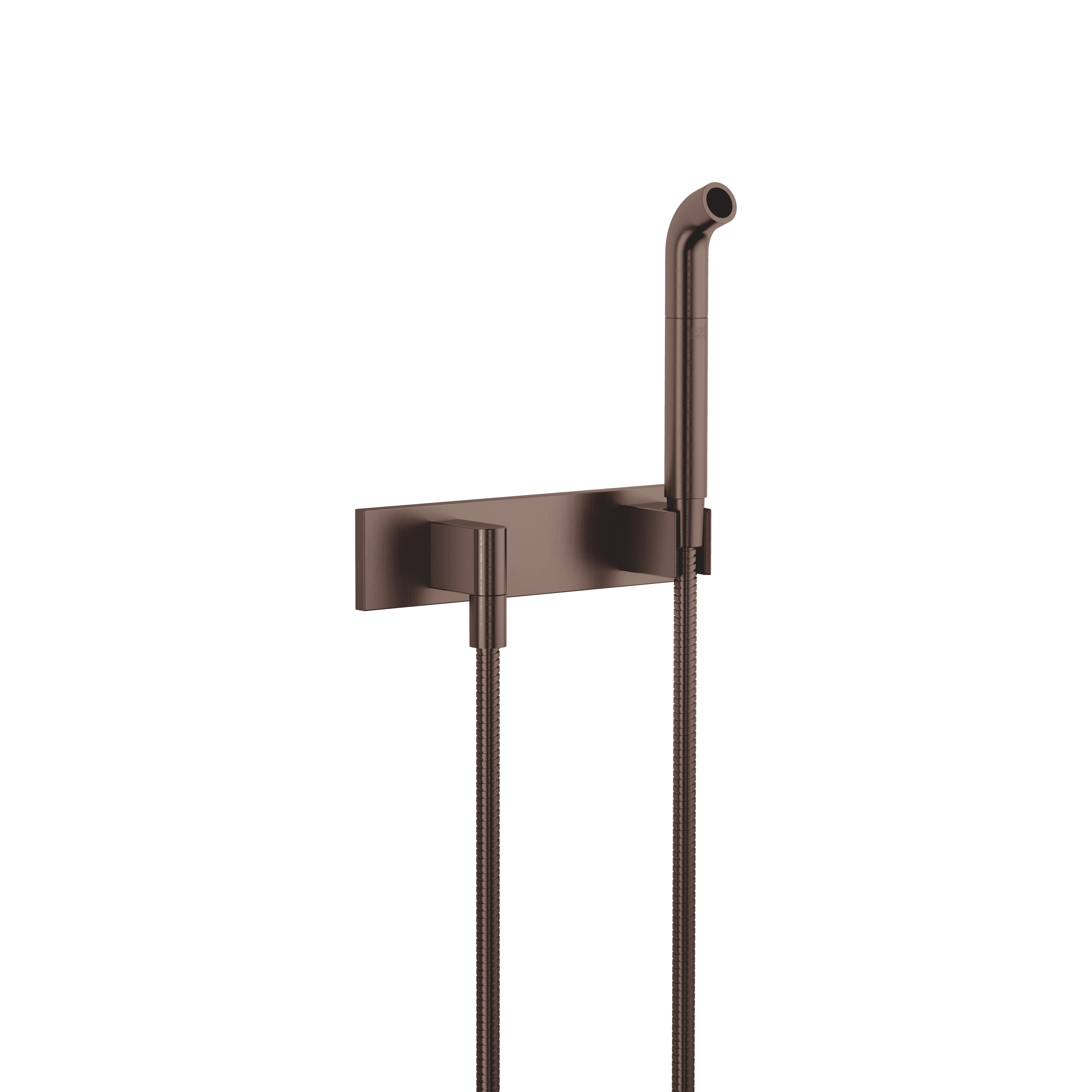 Affusion pipe with cover plate in Brushed Dark Bronze (PVD)
