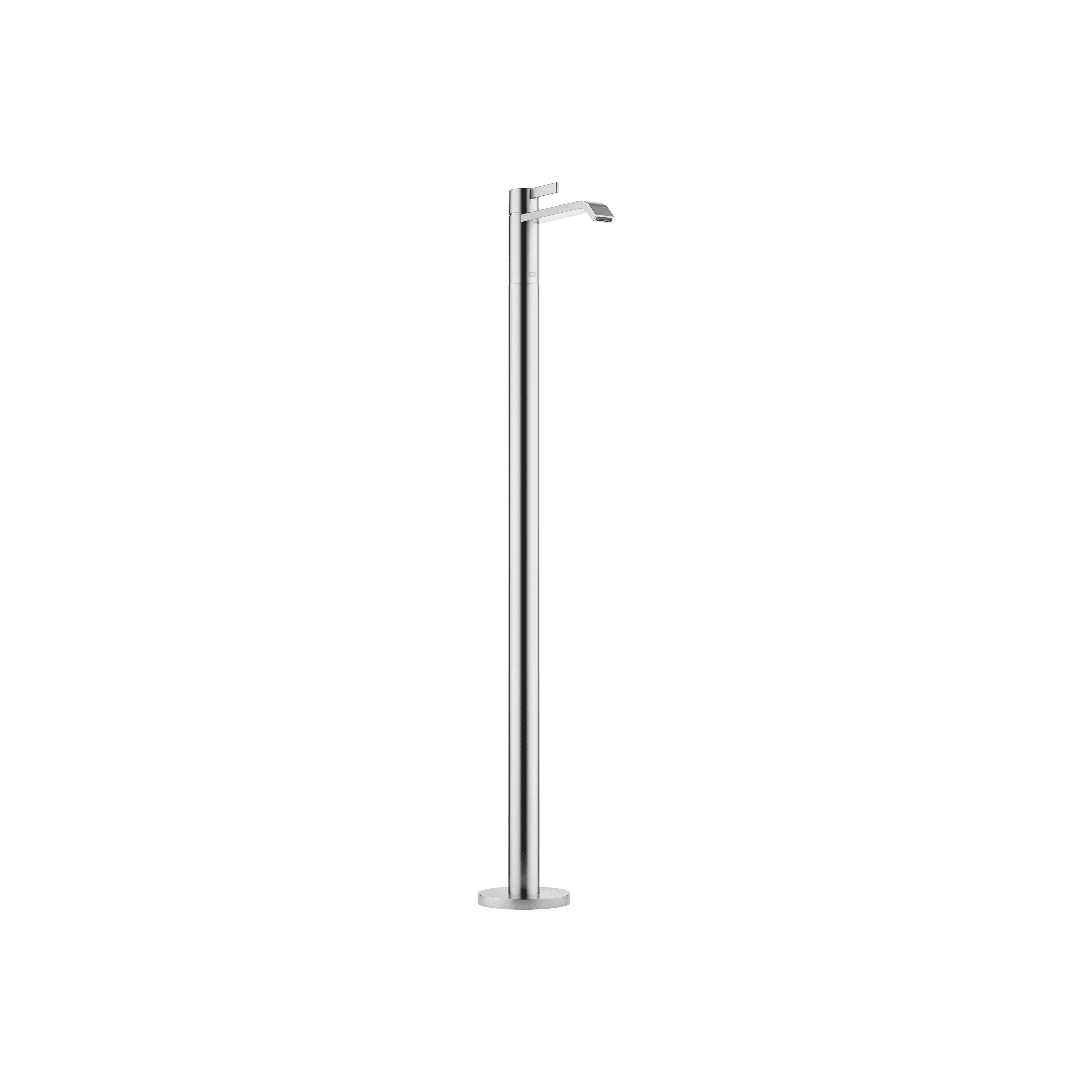 IMO Single-hole basin mixer with stand pipe without pop-up waste in Brushed Chrome