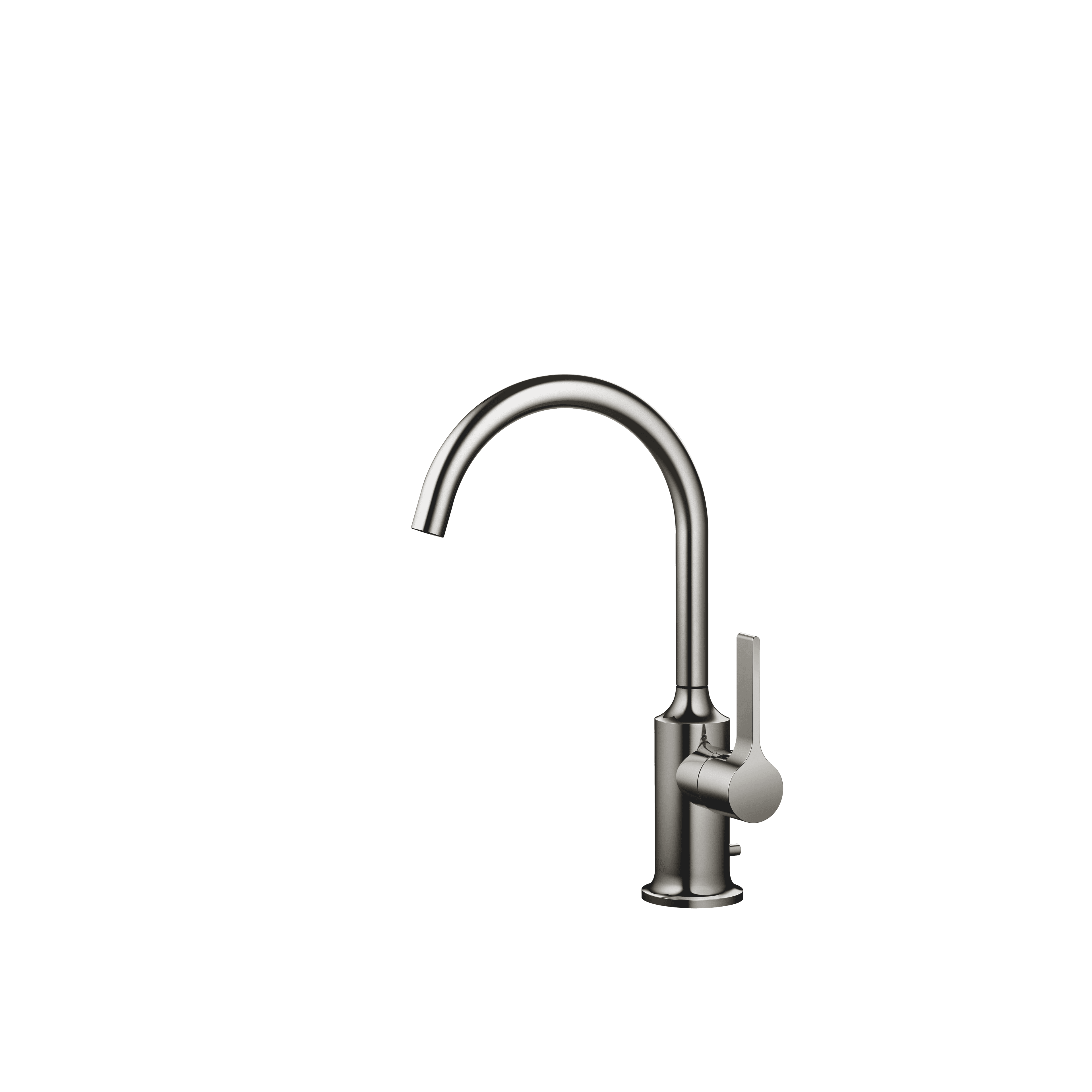 VAIA Single-lever basin mixer with pop-up waste in Dark Chrome