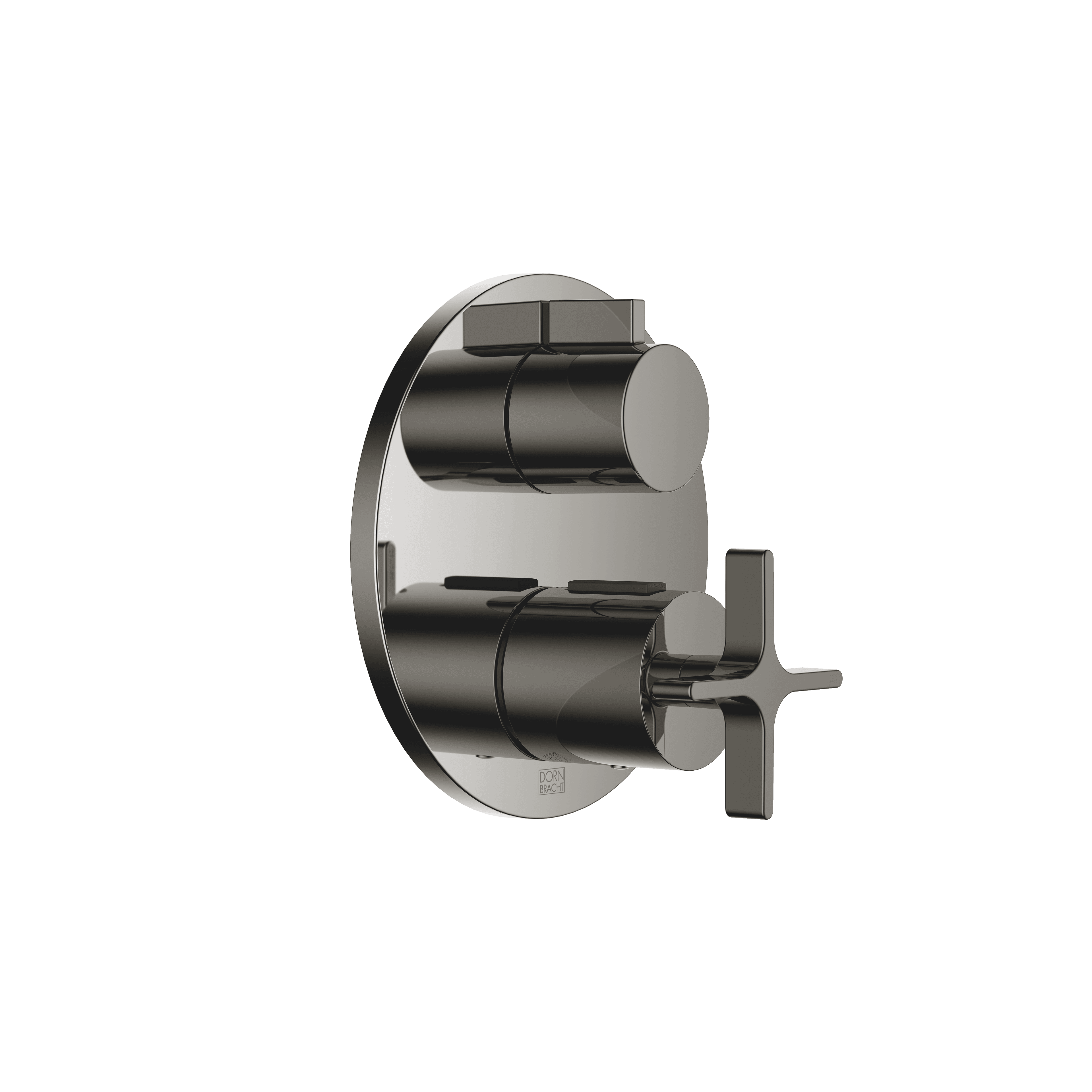 VAIA Concealed thermostat with one function volume control in Dark Chrome