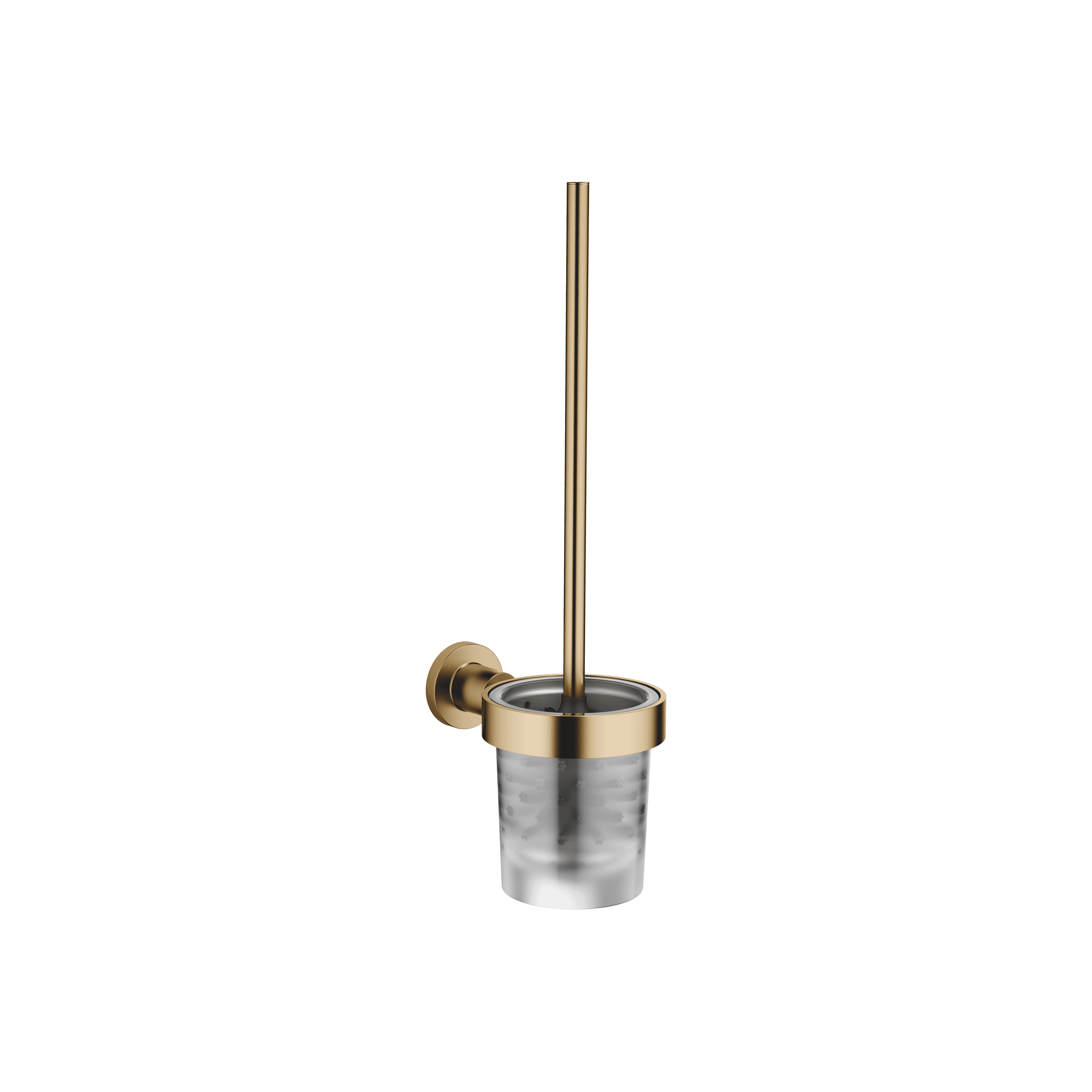 TARA Toilet brush set wall model in Brushed Dark Brass (PVD)