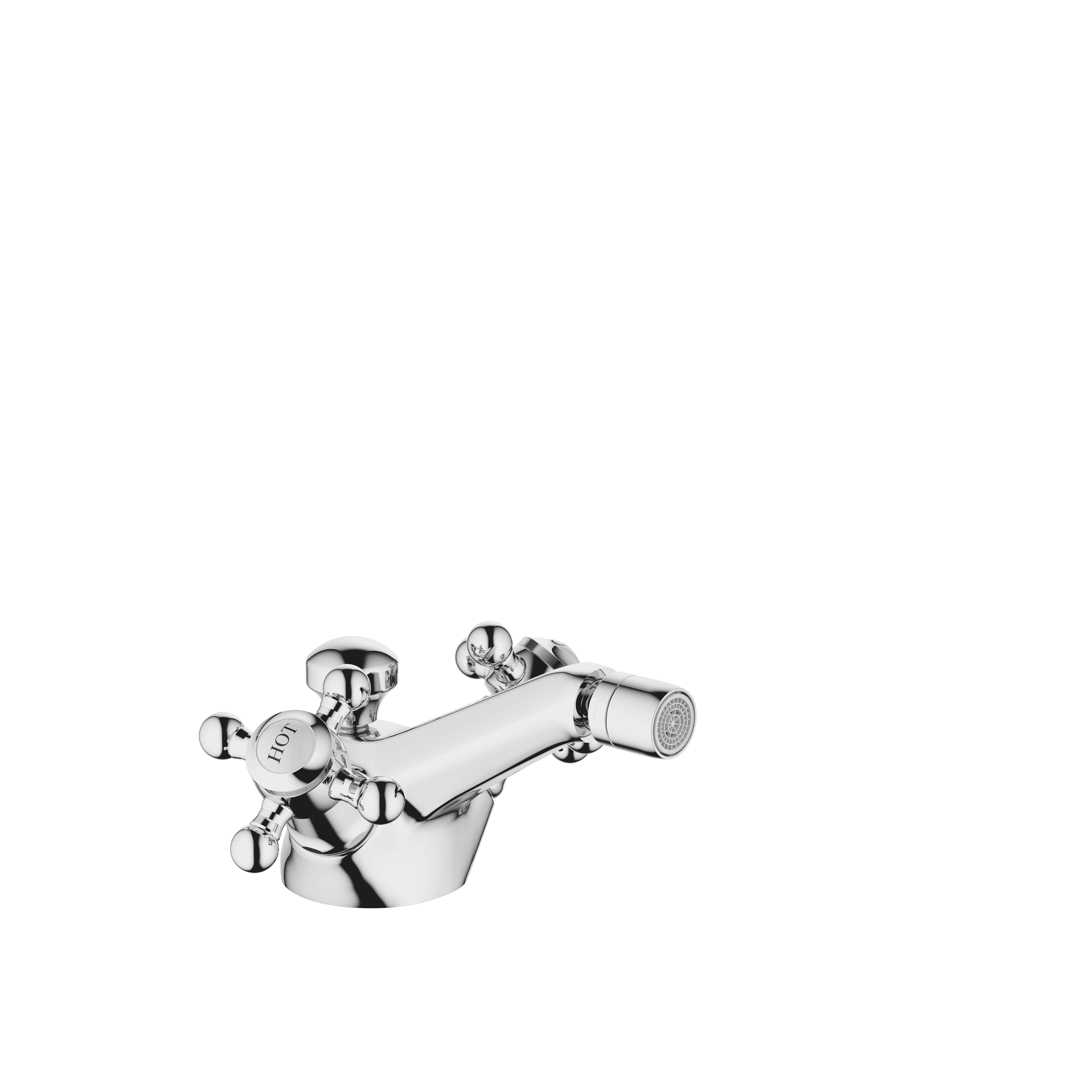 MADISON Single-hole bidet mixer with pop-up waste in Chrome
