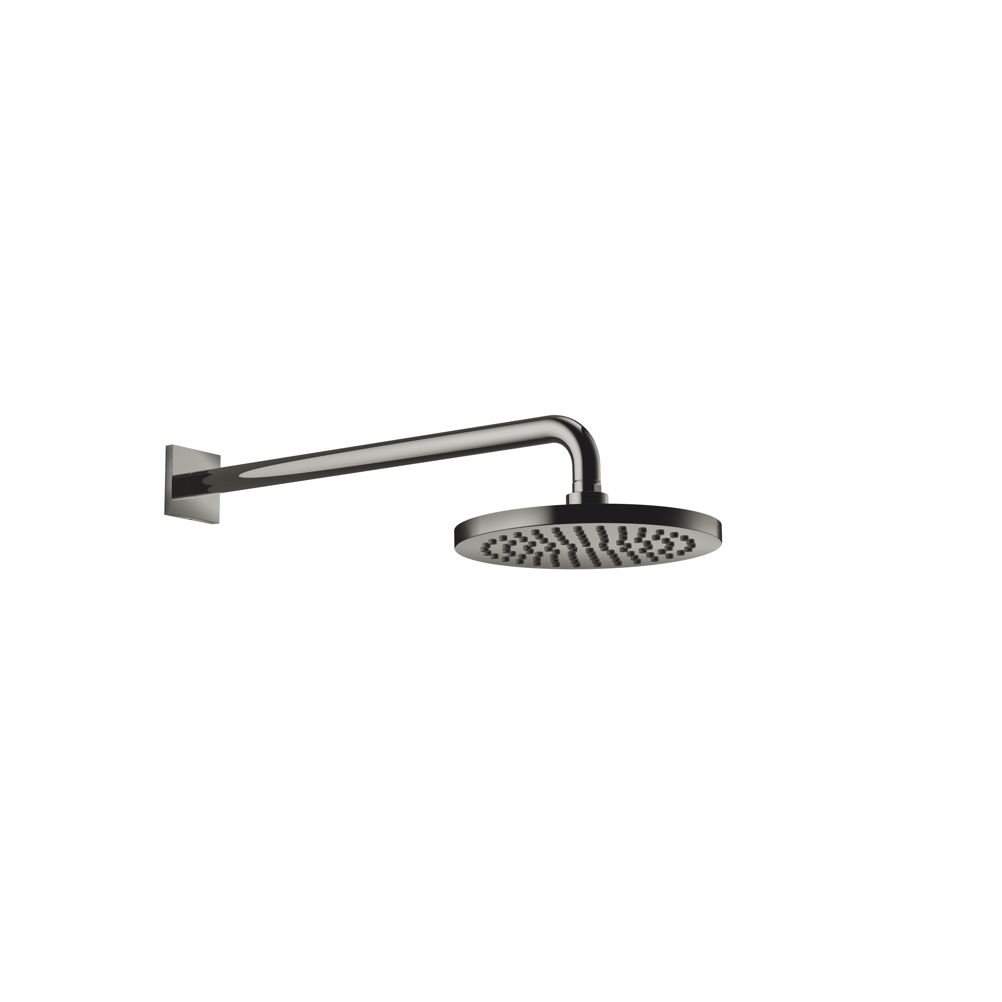 Rain shower with wall fixing 220 mm in Dark Chrome