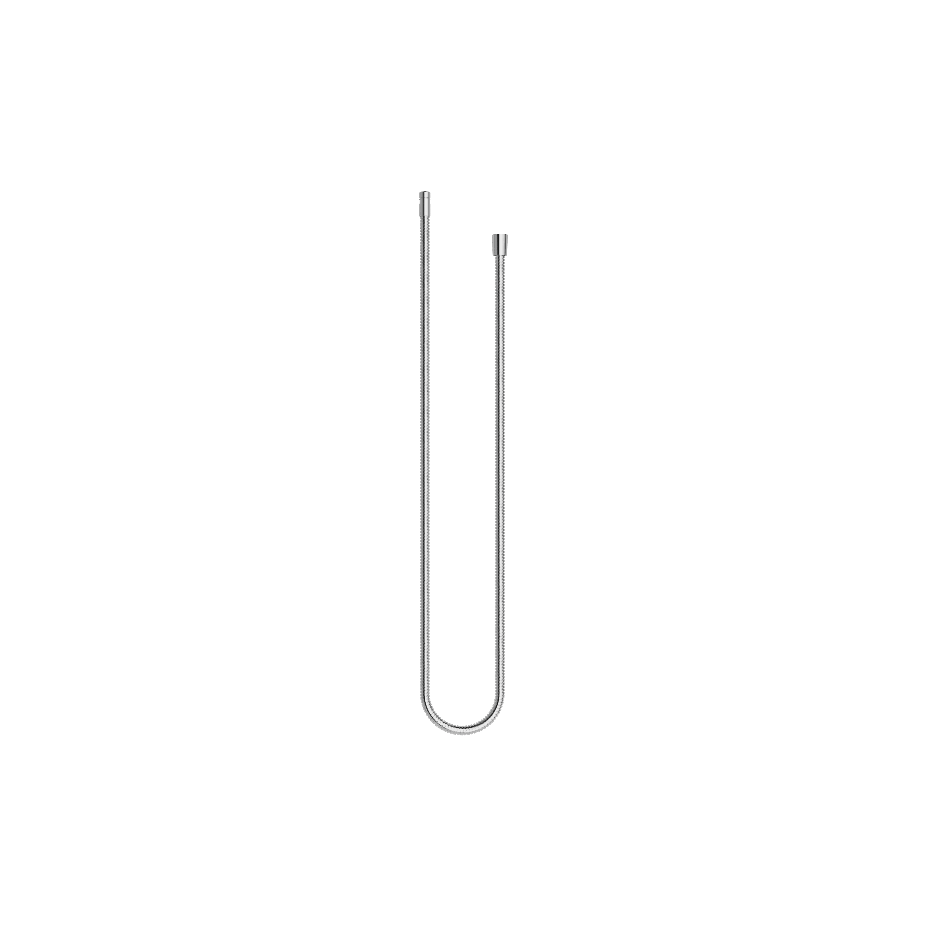 Metal shower hose 1/2" x 3/8" x 1750 mm in Brushed Chrome