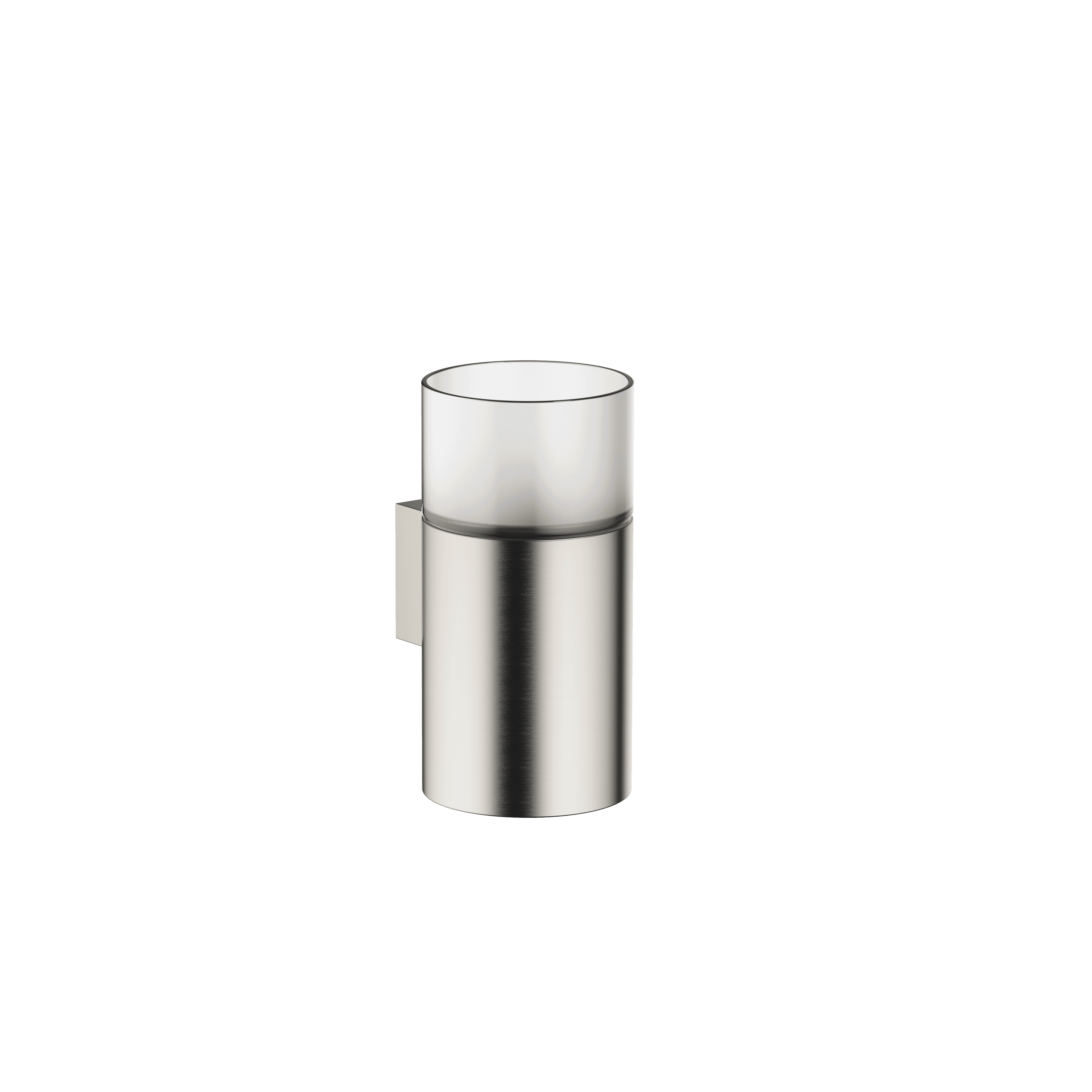 Tumbler holder wall model in Brushed Platinum