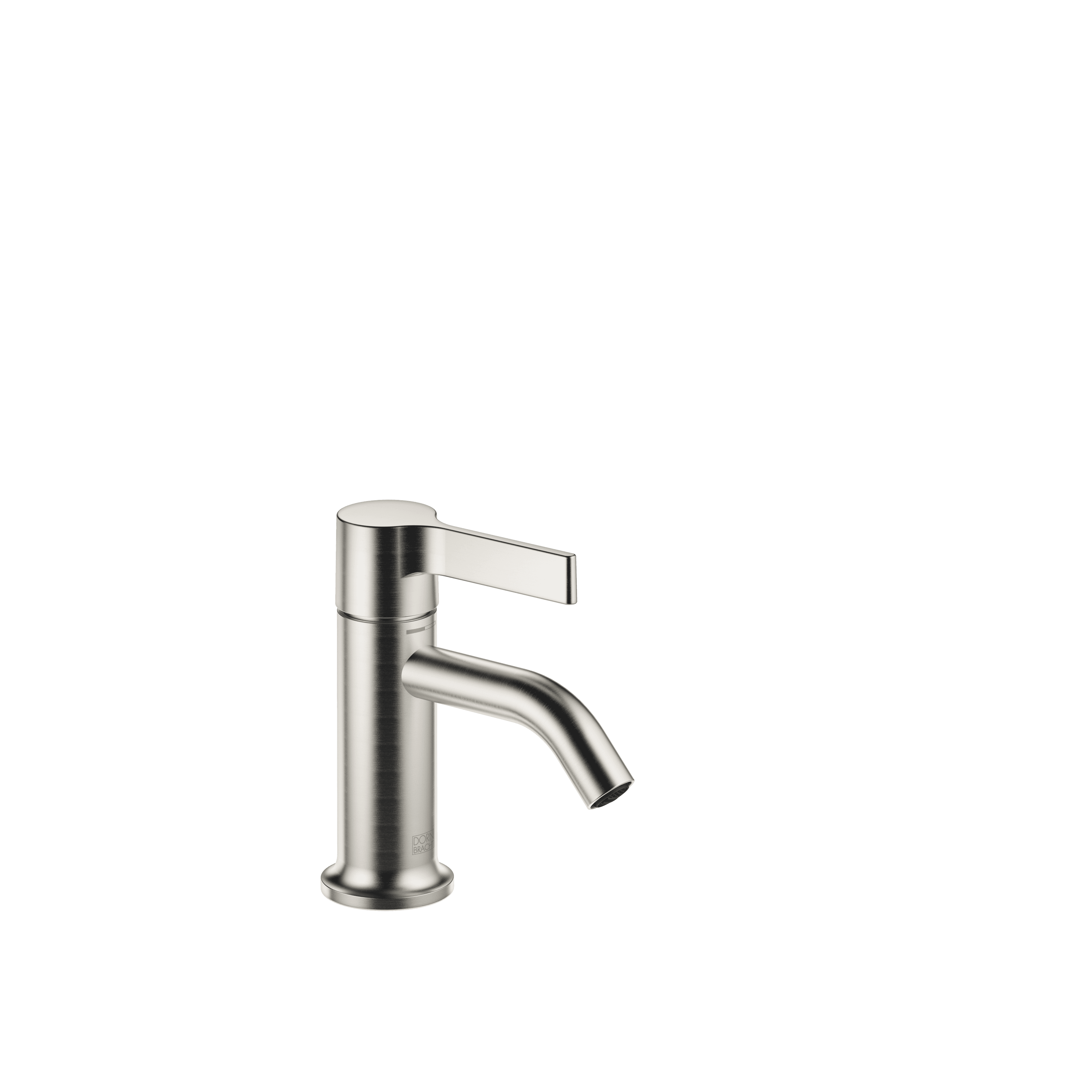 VAIA Single-lever basin mixer without pop-up waste in Brushed Platinum