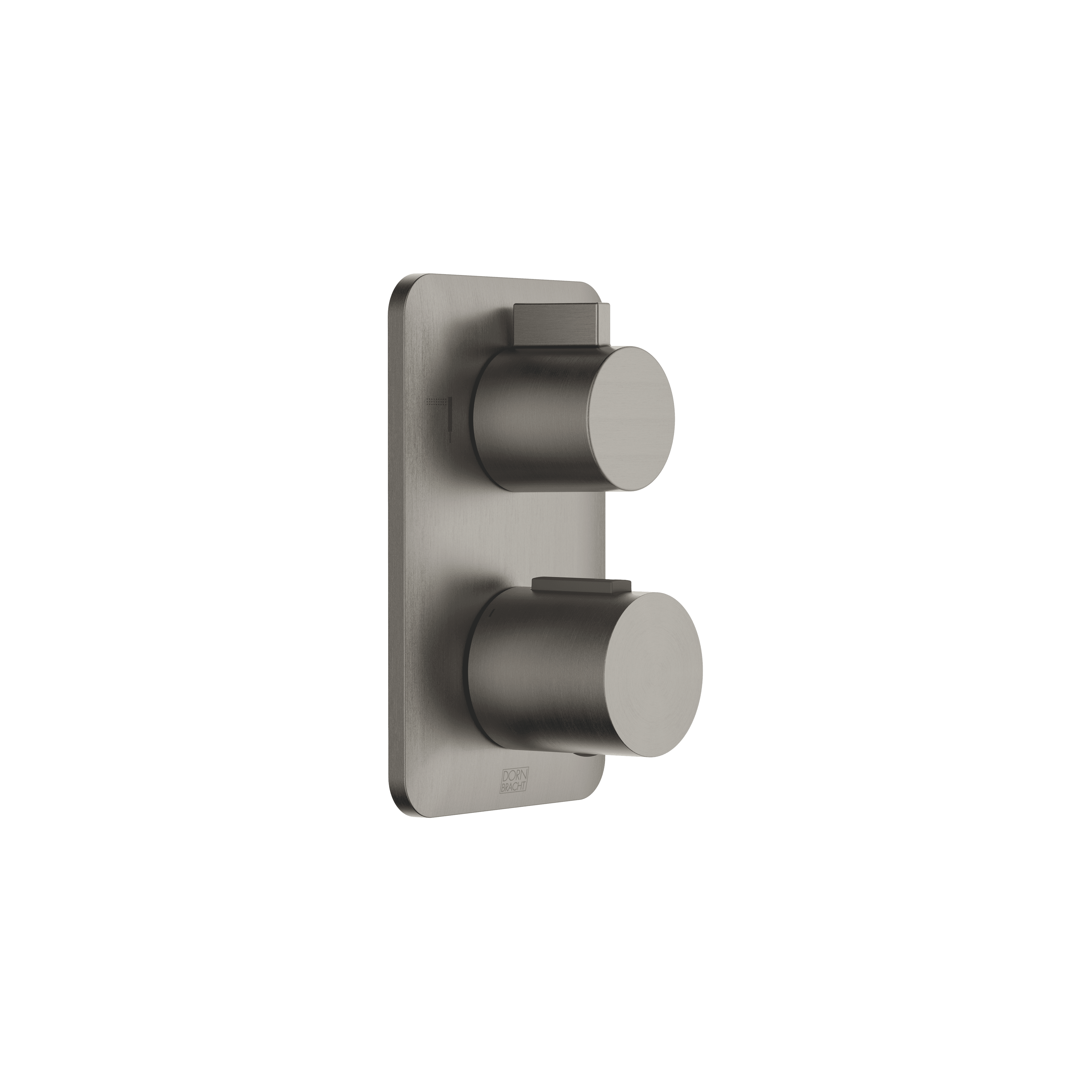 LISSÉ Concealed thermostat with two function volume control in Brushed Dark Platinum